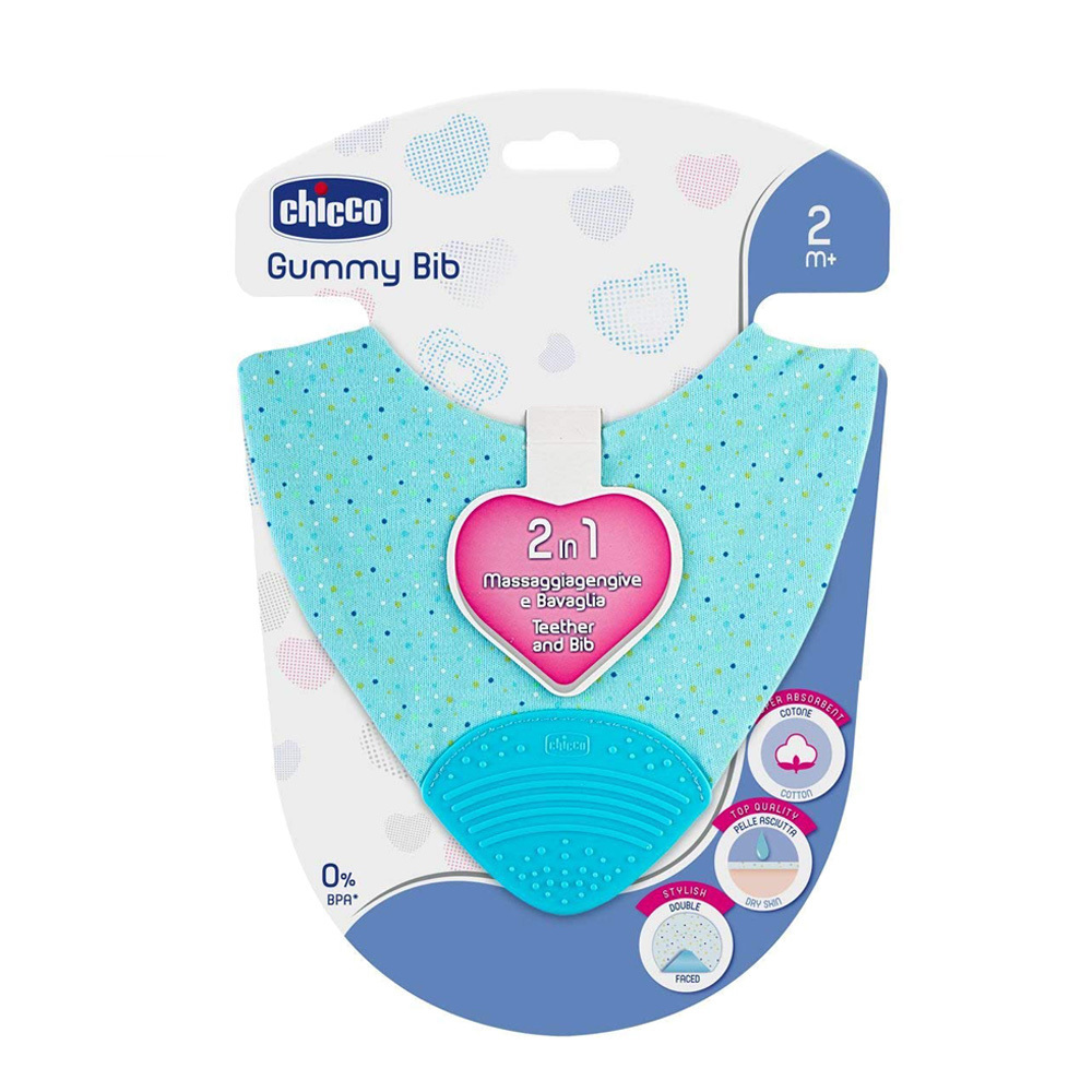 2合1棉織圍兜固齒器