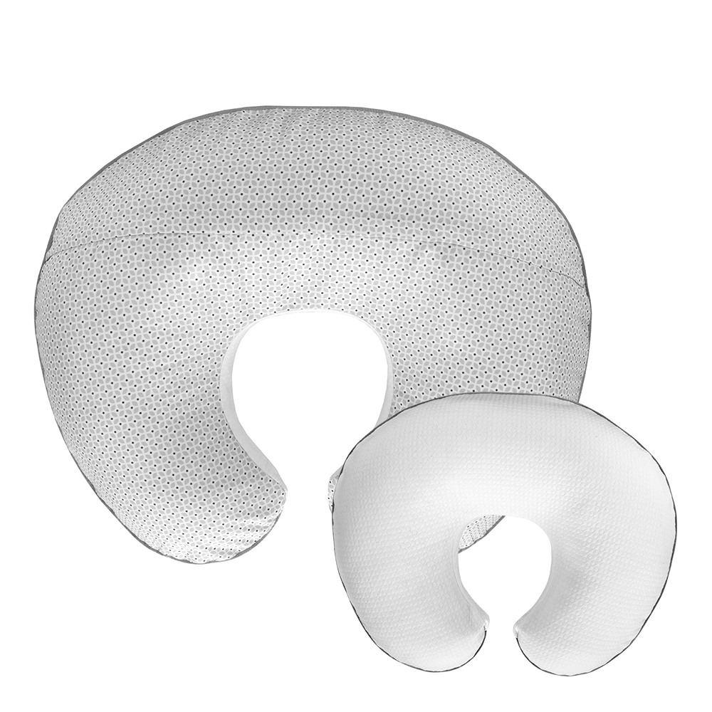 Boppy雙面多功能授乳枕-針織/黑點