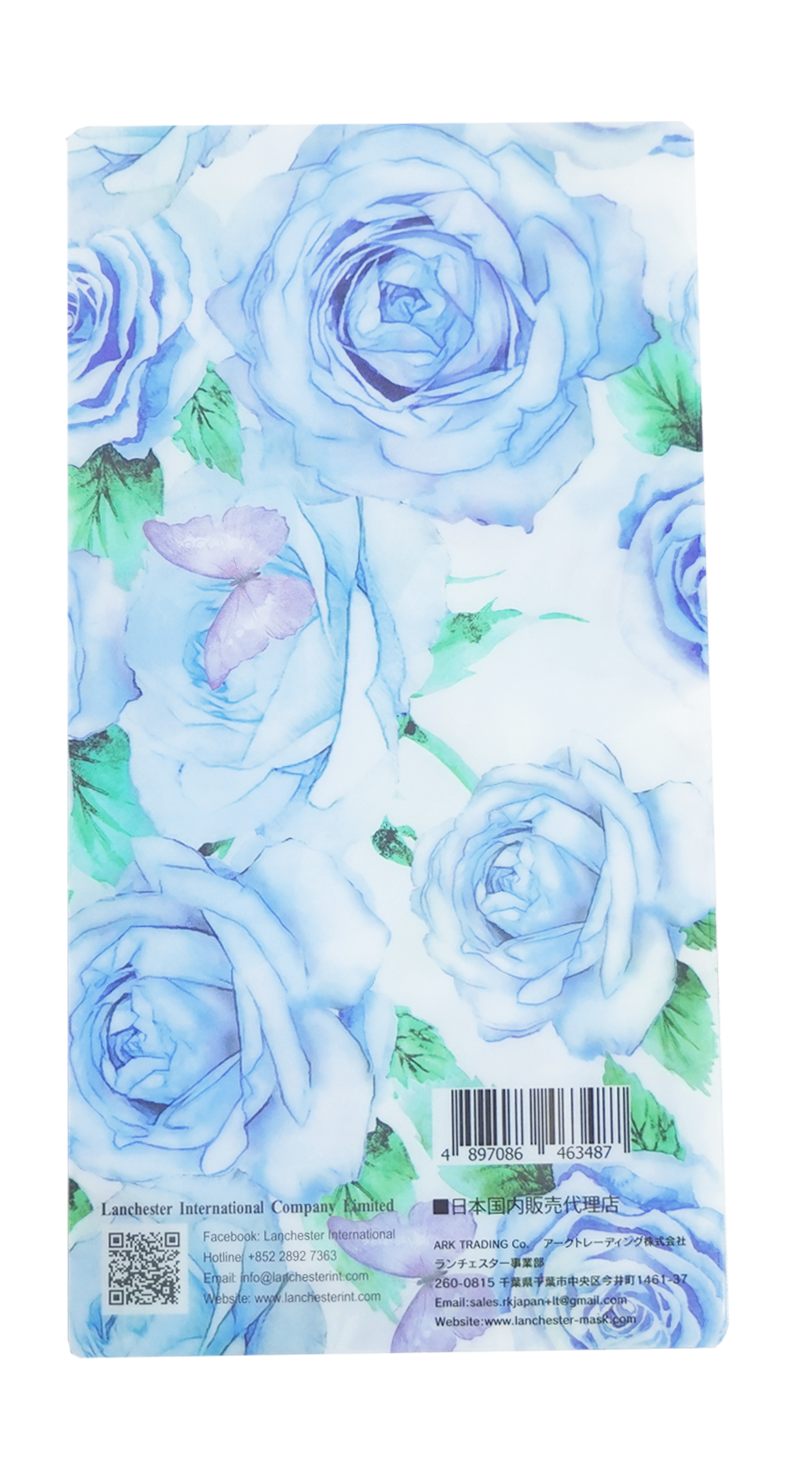 【藍玫瑰】藍玫瑰口罩套 22*11cm (三層分隔內層)