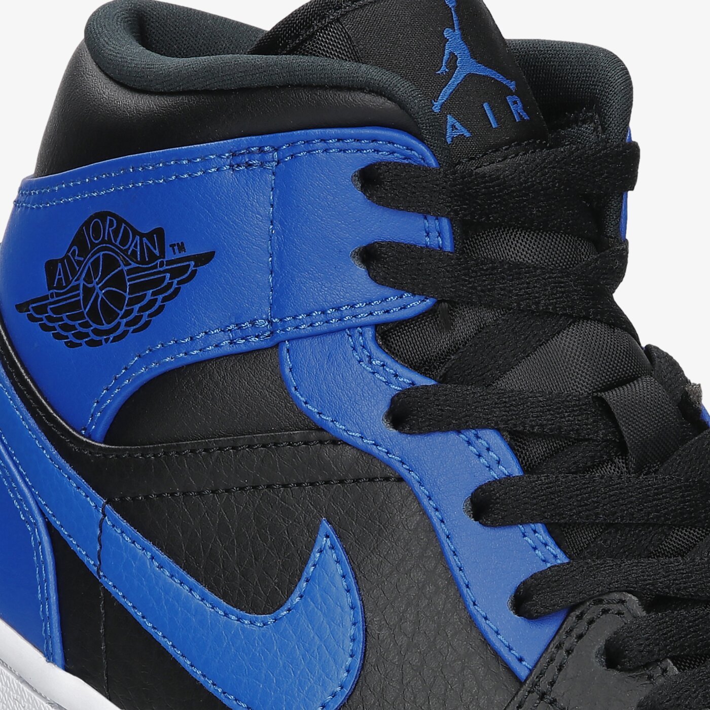 Air Jordan 1 Mid '' Hyper Royal '' 黑藍男款554724-077 [EW