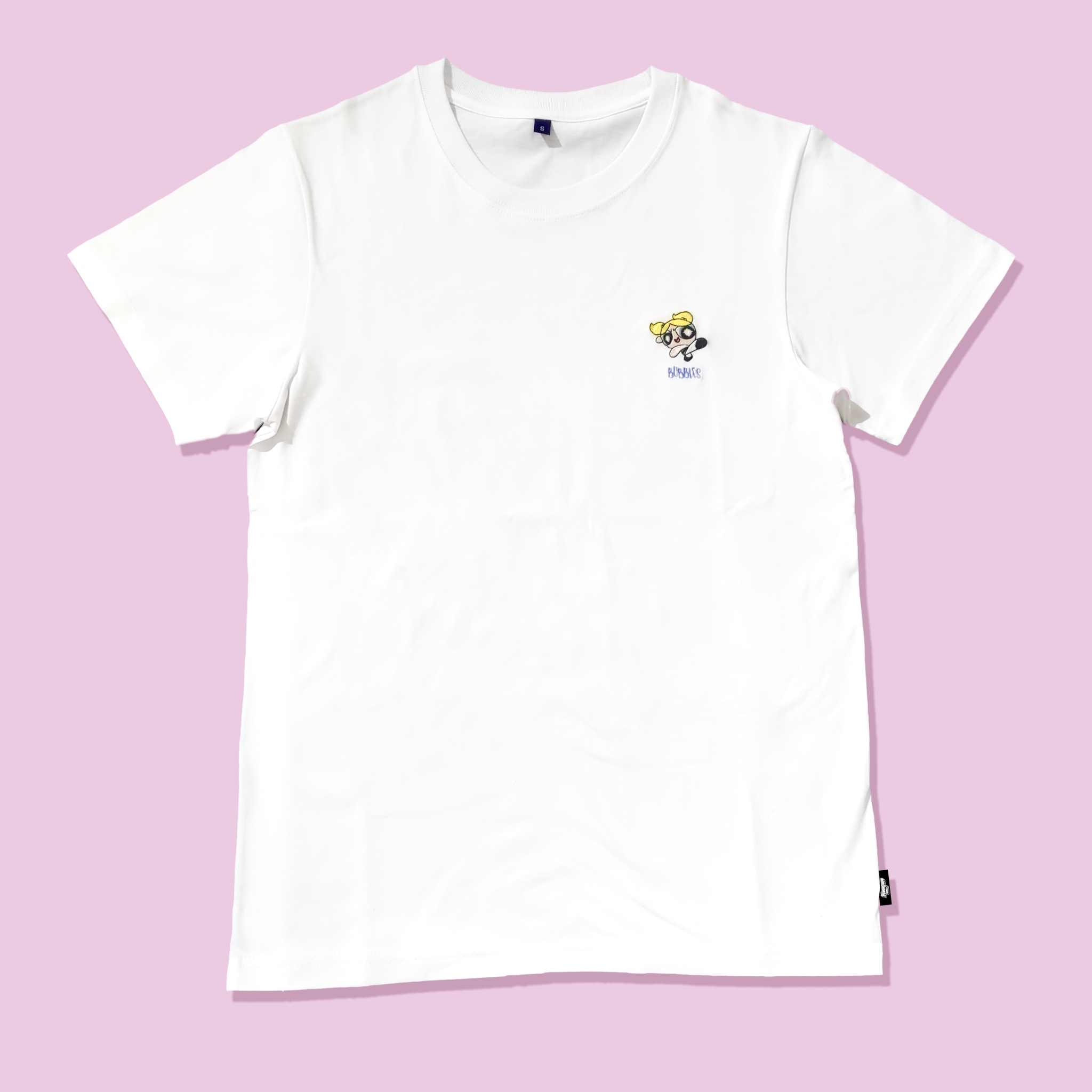 飛天小女警-電繡款T-shirt-泡泡-白-S/M/L