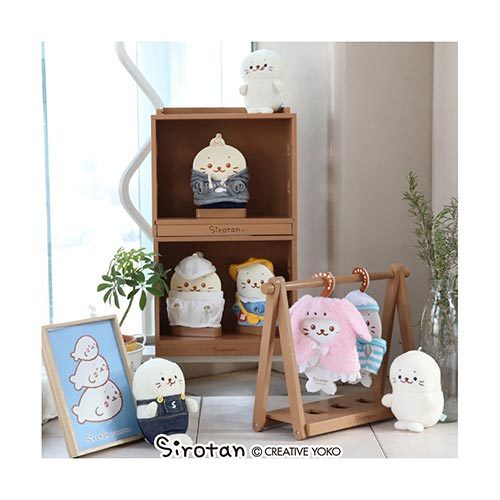 Sirotan 更衣絨毛鑰匙圈專用衣架