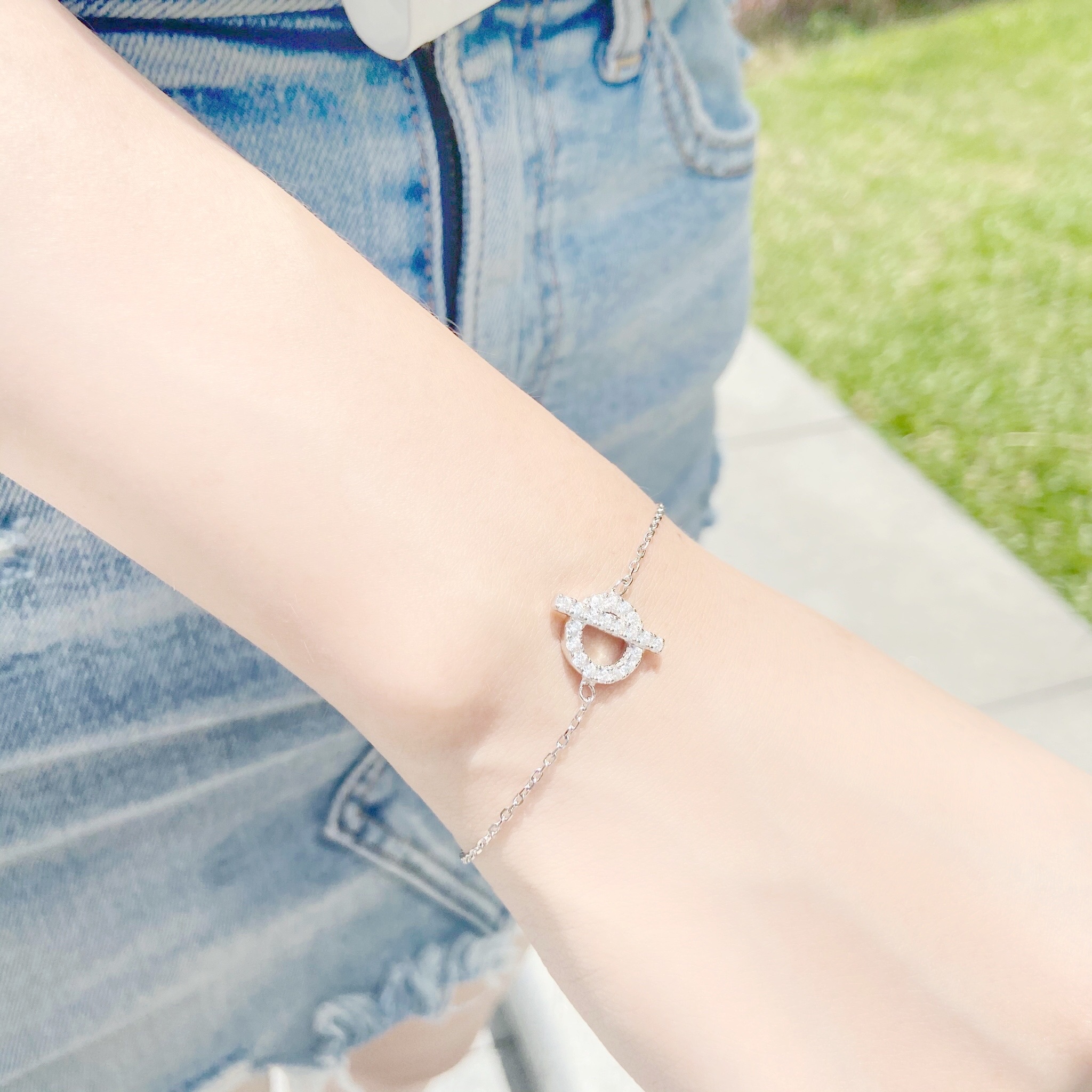 | 925 Silver・ White Gold | Finding The Right One Bracelet (Gold / Silver) | BR0336 |