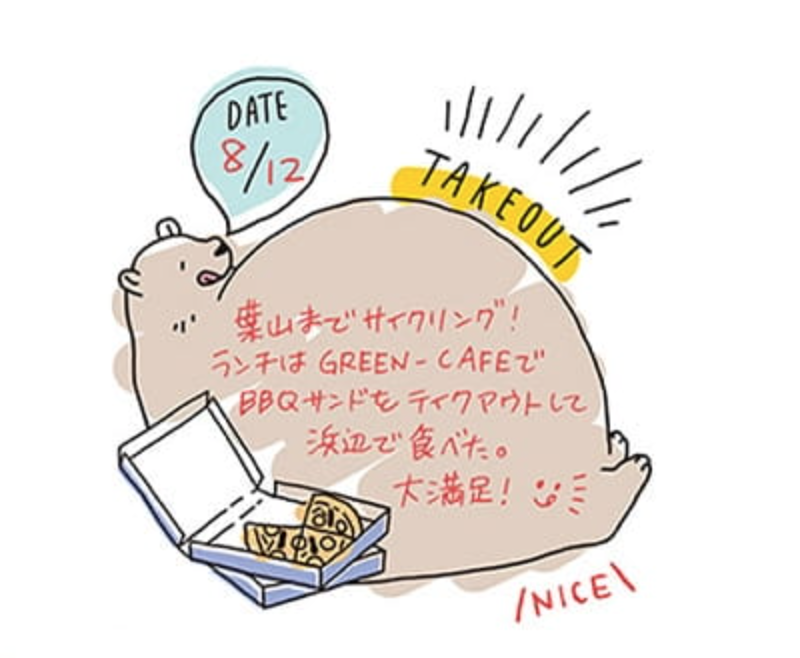 MIDORI 手繪浸透印章 外食紀錄