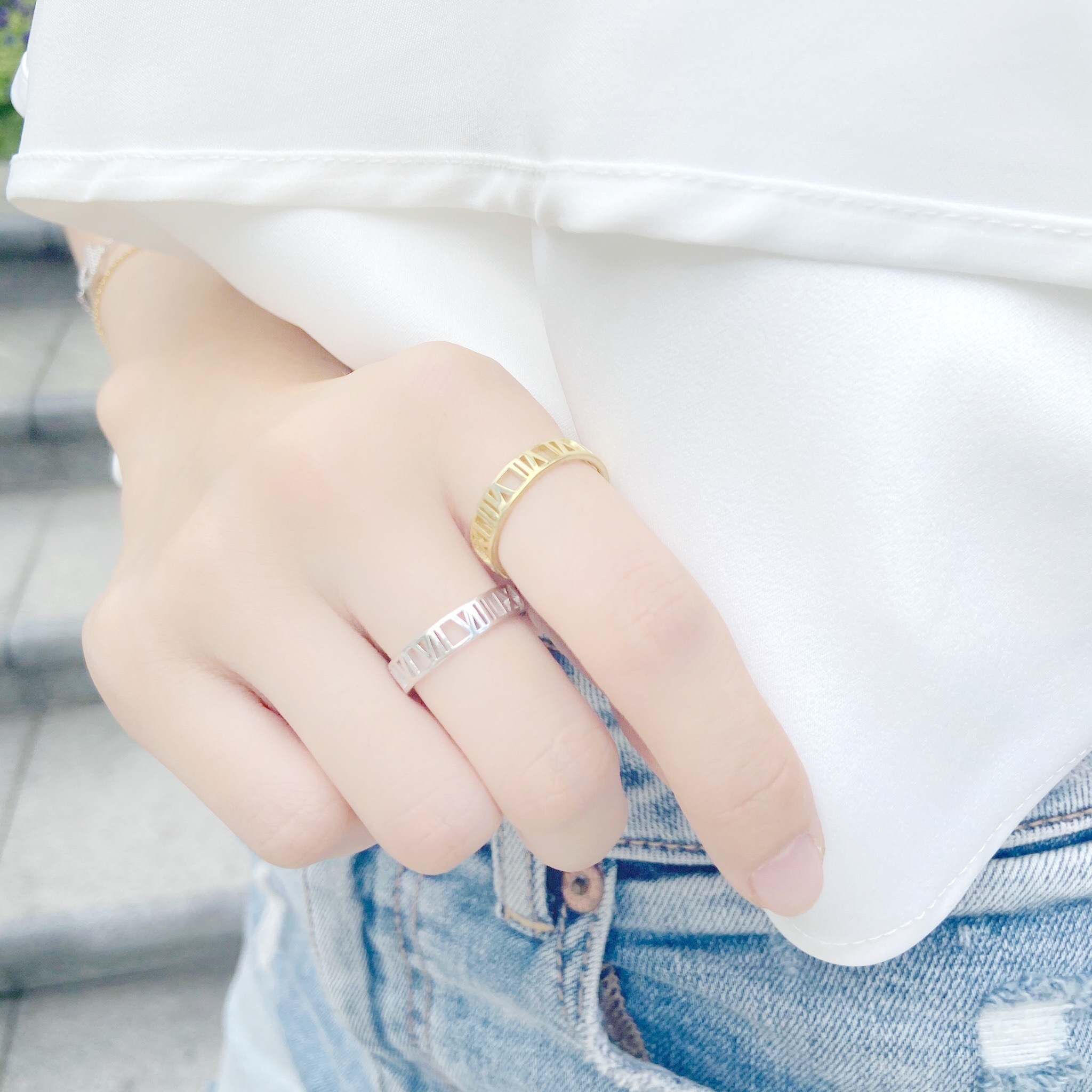 | 925純銀 | 羅馬數字戒指 (金/銀) | RI0257 |