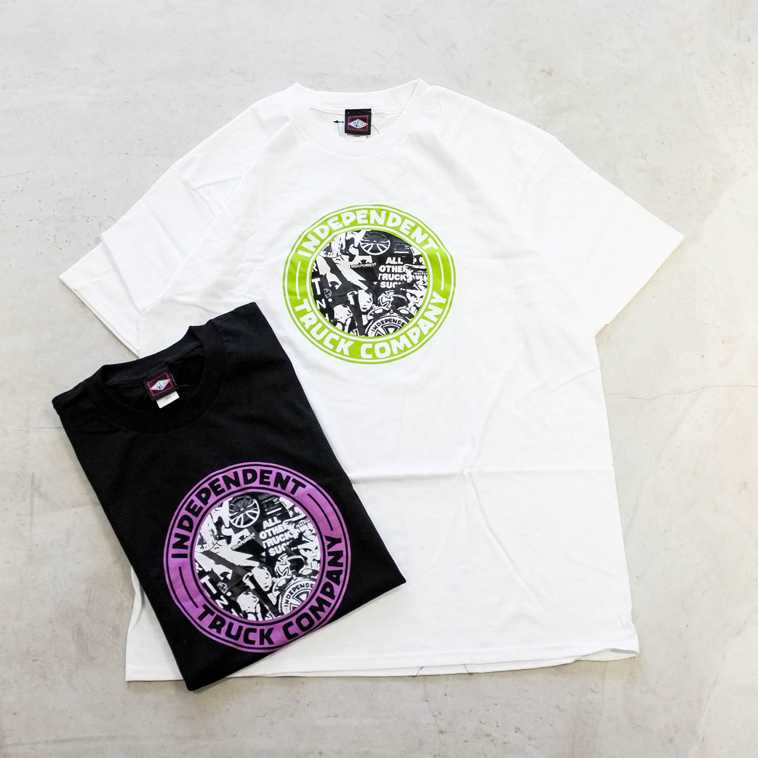 【車庫服飾】INDEPENDENT CHAOS REGULAR TEE 圓標拼湊畫LOGO短T