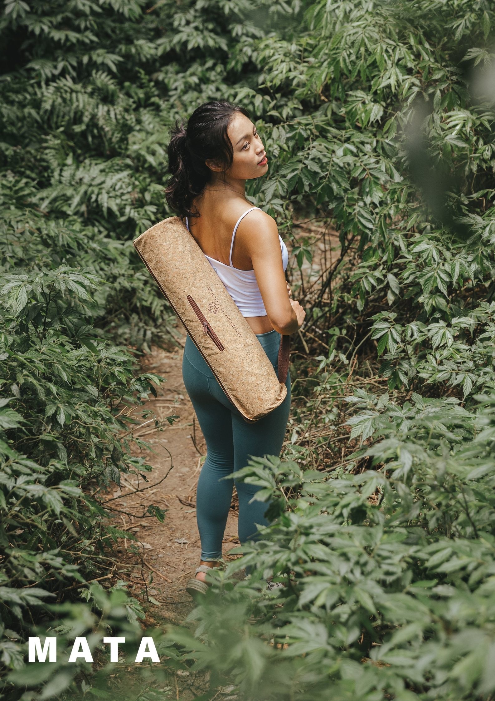 MATA軟木瑜珈墊輕旅行套裝組(含軟木瑜珈背帶)【Approach Yoga】