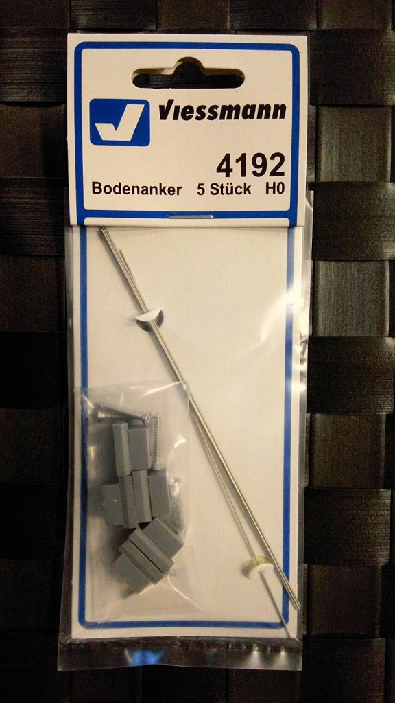 Viessmann 4192 HO規 Ground anchor 地錨.5入