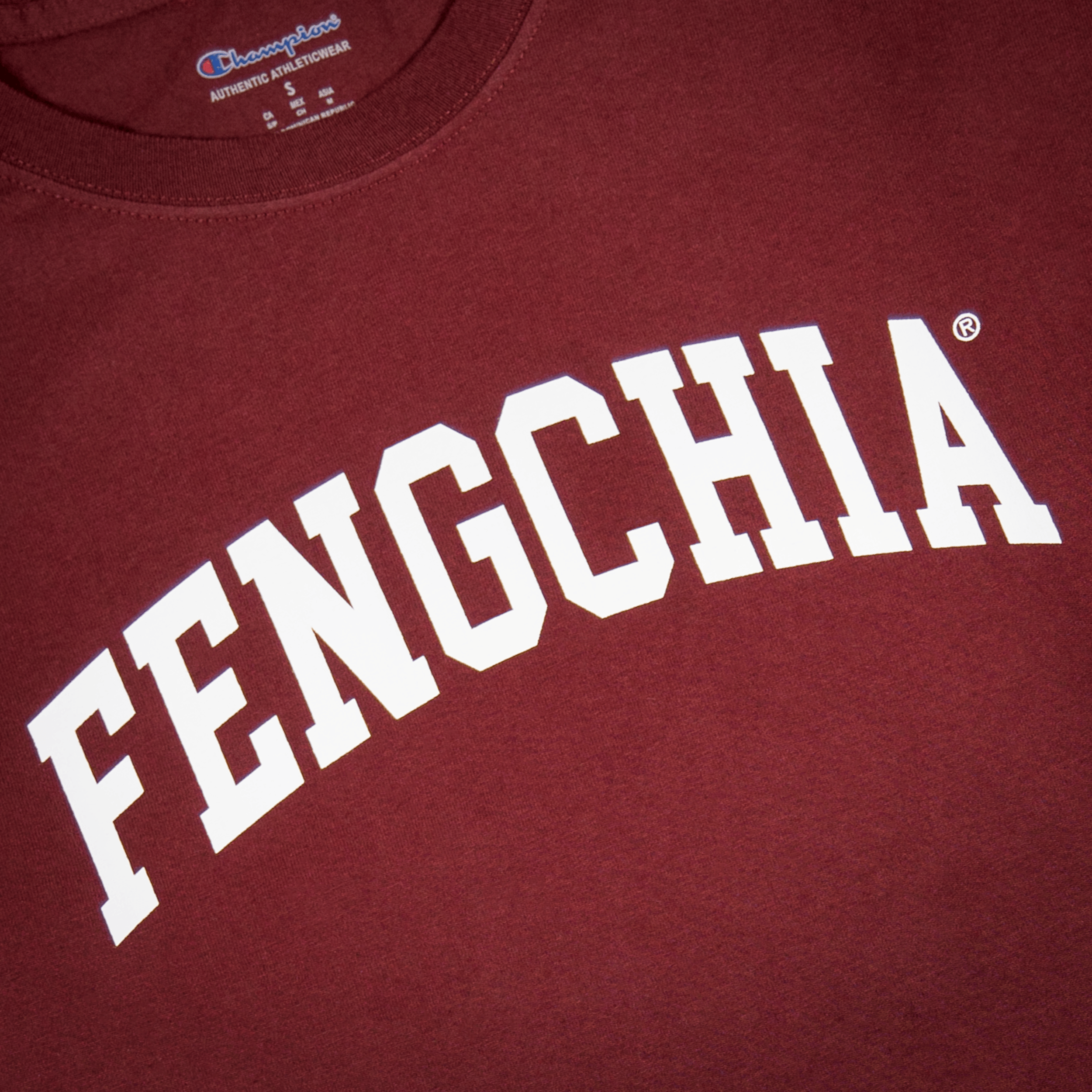 Champion®  逢甲大學 T-shirt (酒紅色)