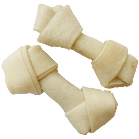 AMT牛奶牛皮骨結-5吋(100G) 狗零食