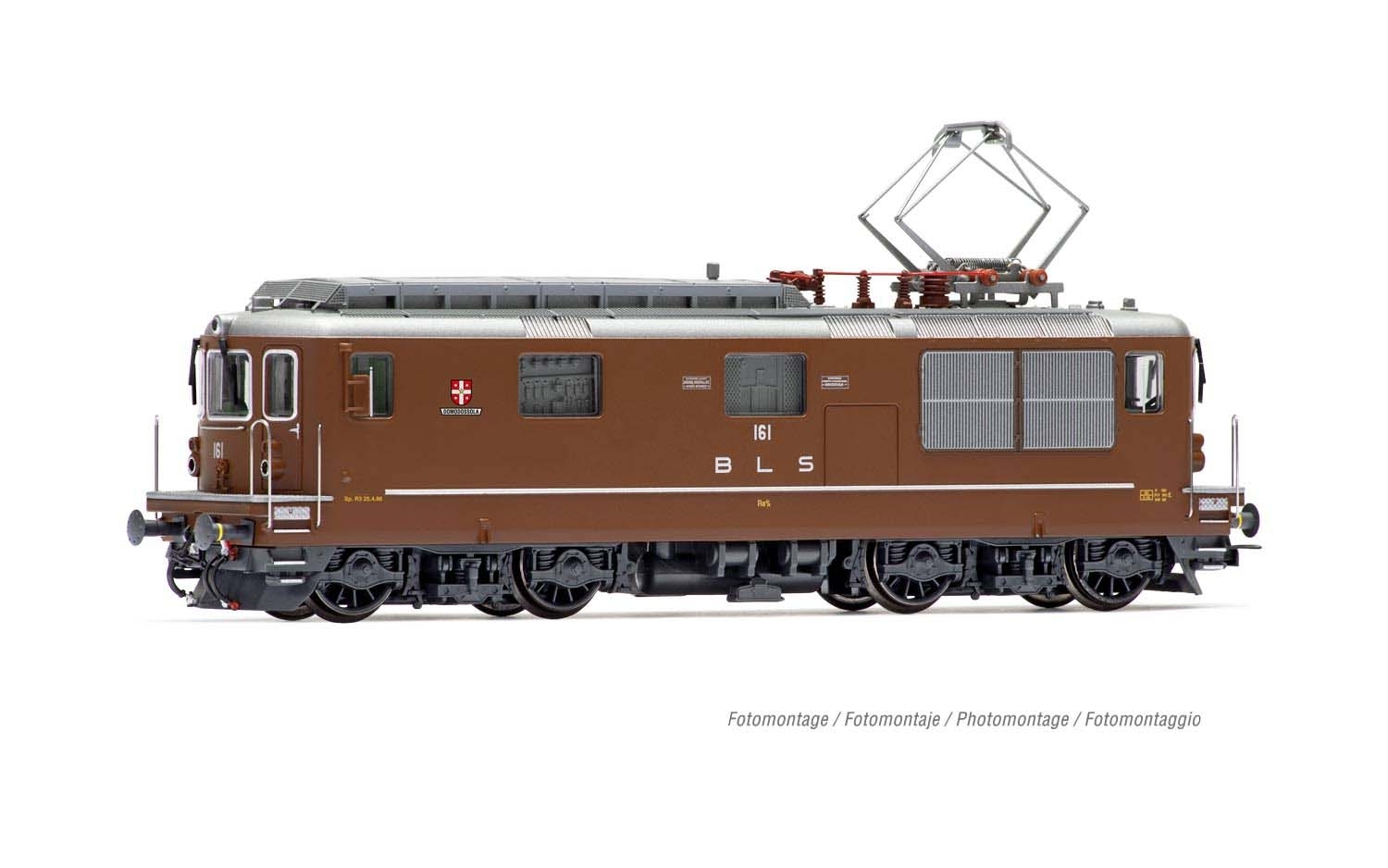 Rivarossi HR2812S HO規 BLS Class Re 4/4 EpIV-V 數位音效電車 棕 車號161