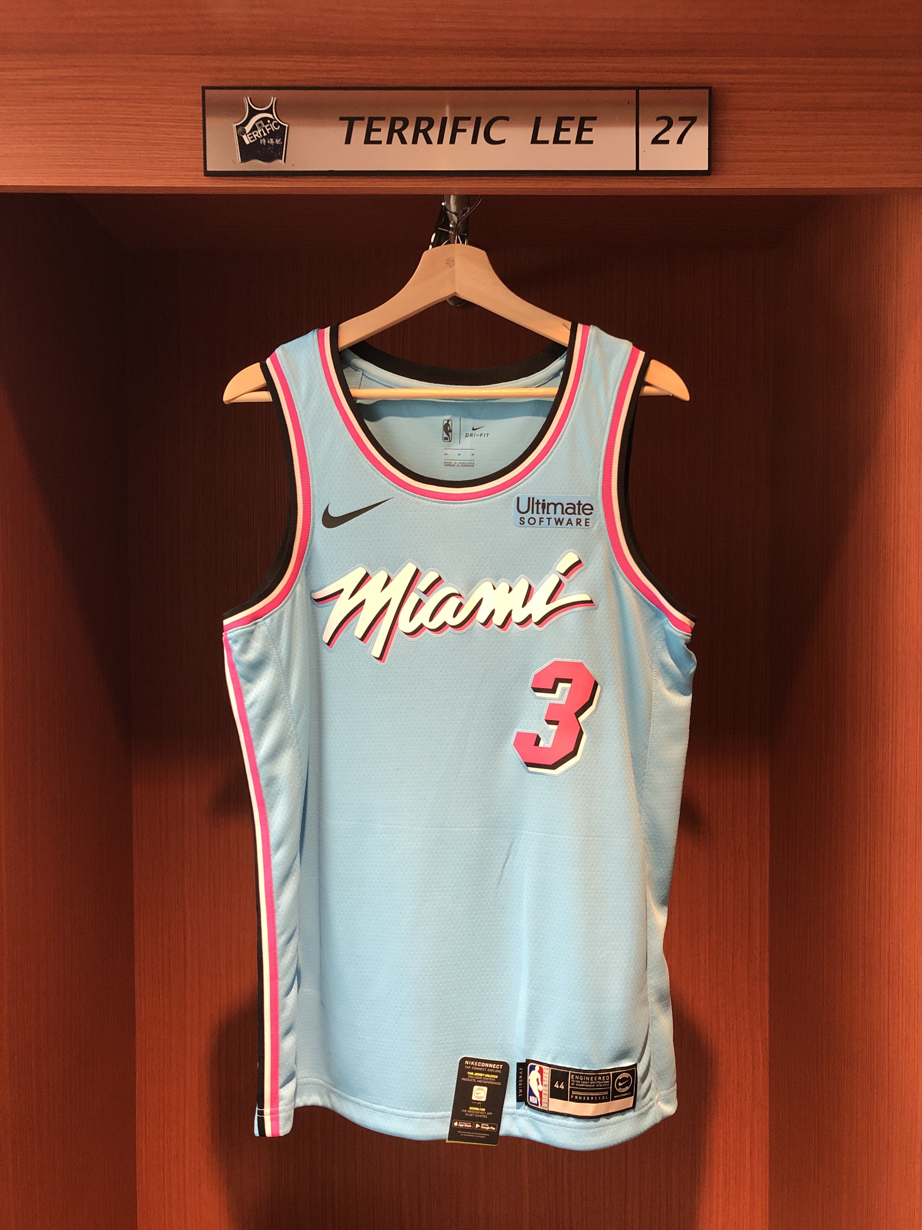 NBA球衣 Dwyane Wade 邁阿密熱火城市 City Nike Swingman 球迷版 熱轉印 含贊助商標 全新