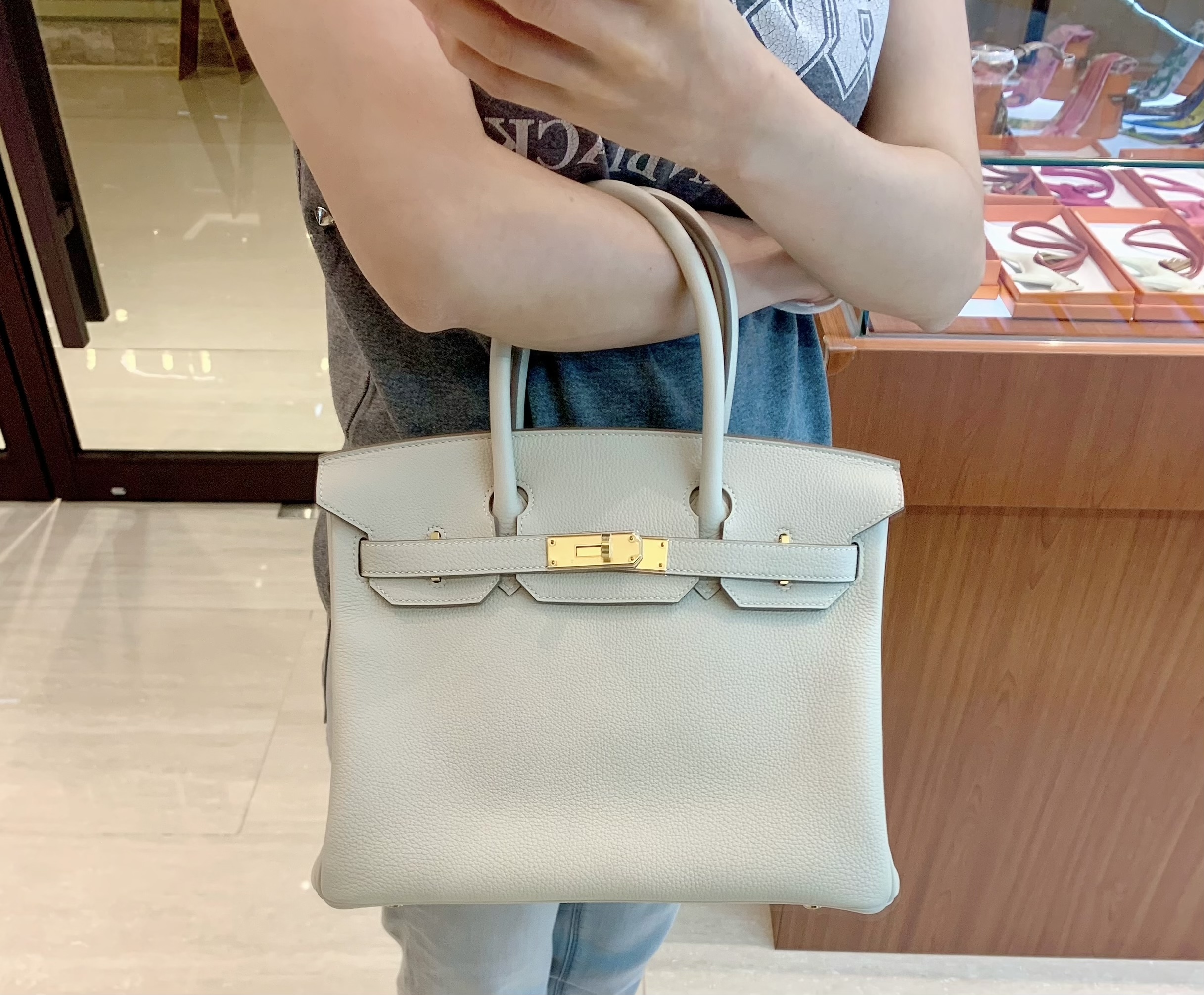 Birkin 30 10 craie cc togo K