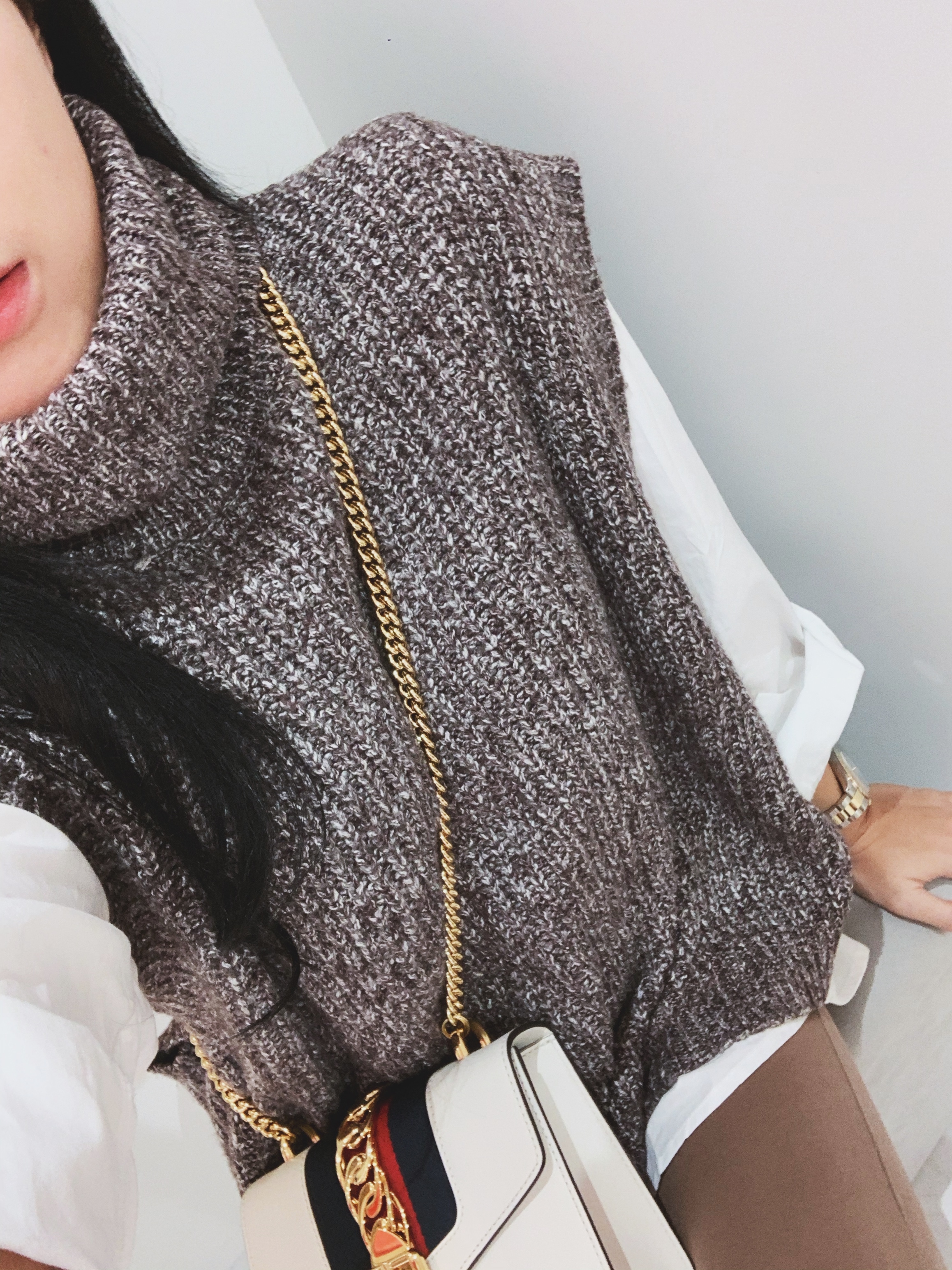 Lost angel 墜落的天使 高領無袖針織毛衣