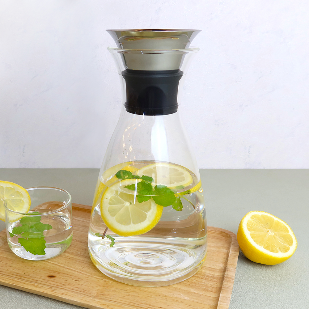 曲線腰身耐冷熱玻璃水壺 1.4L