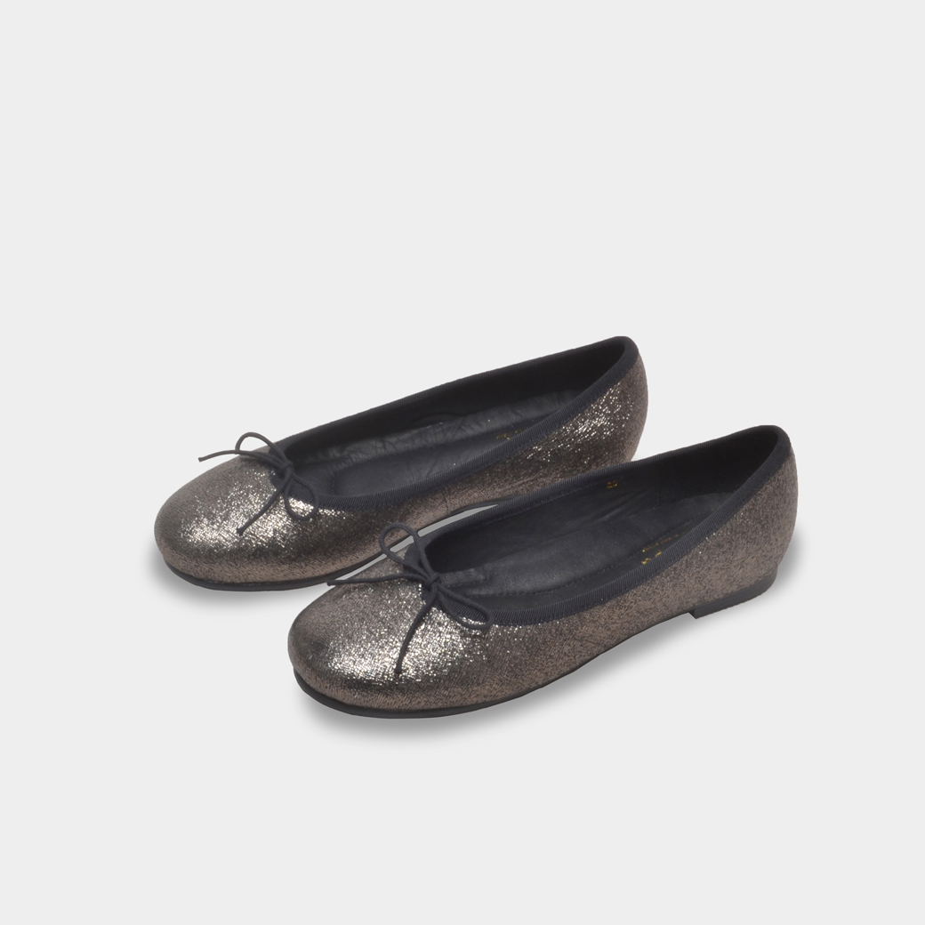 15606  黑髮晶 手工娃娃鞋