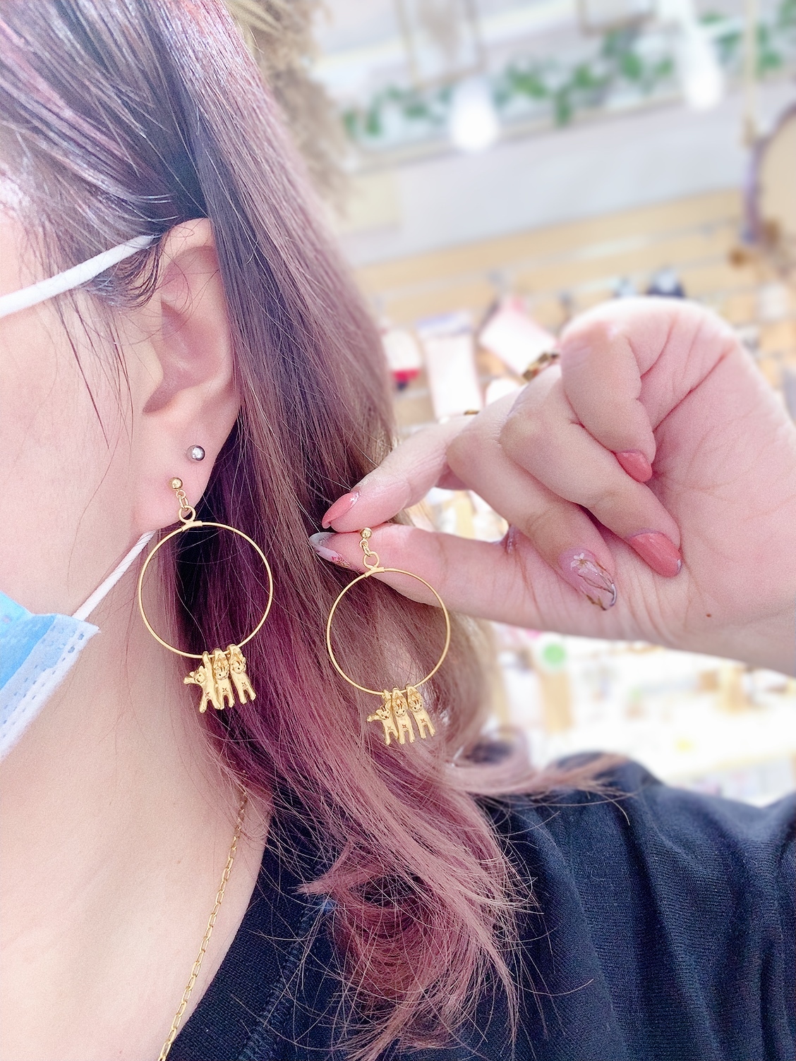 Palnart Poc 三隻頑皮貓耳環