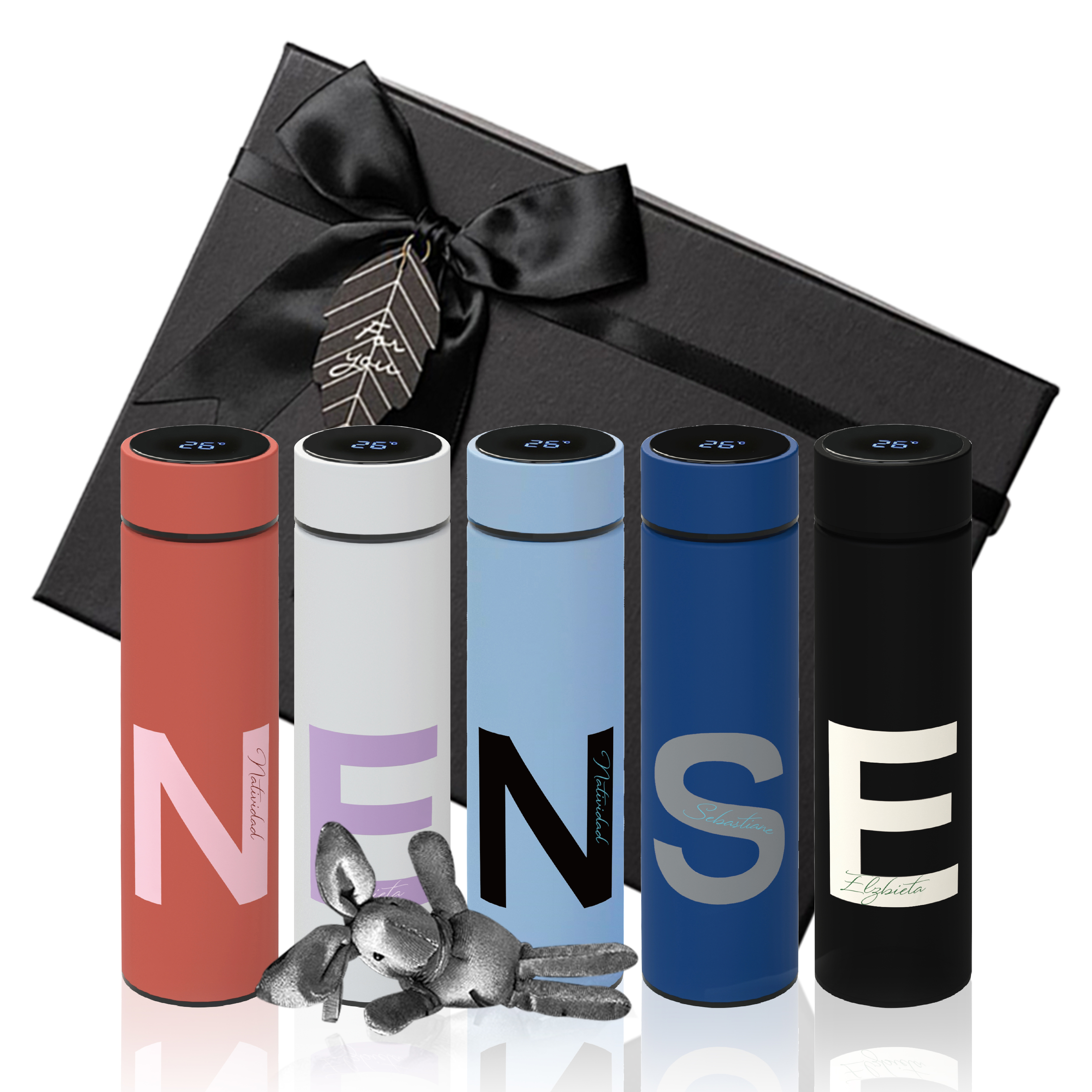 PO: 丹麥智能保溫泡茶杯禮盒包裝(460ml)-客製英文字母