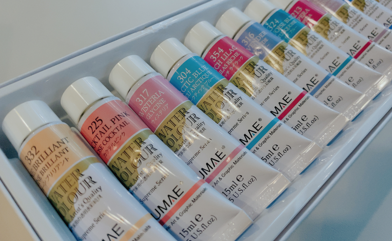 奧馬UMAE粉彩色系水彩－單支