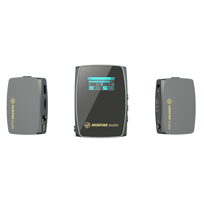 MIRFAK WE10 PRO 1對2雙通道無線麥克風 (2發射器＋1接收器)