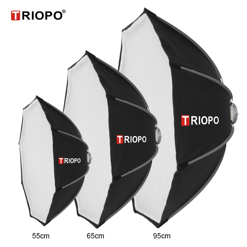 TRIOPO 55/65/90/120CM 便攜八角柔光箱