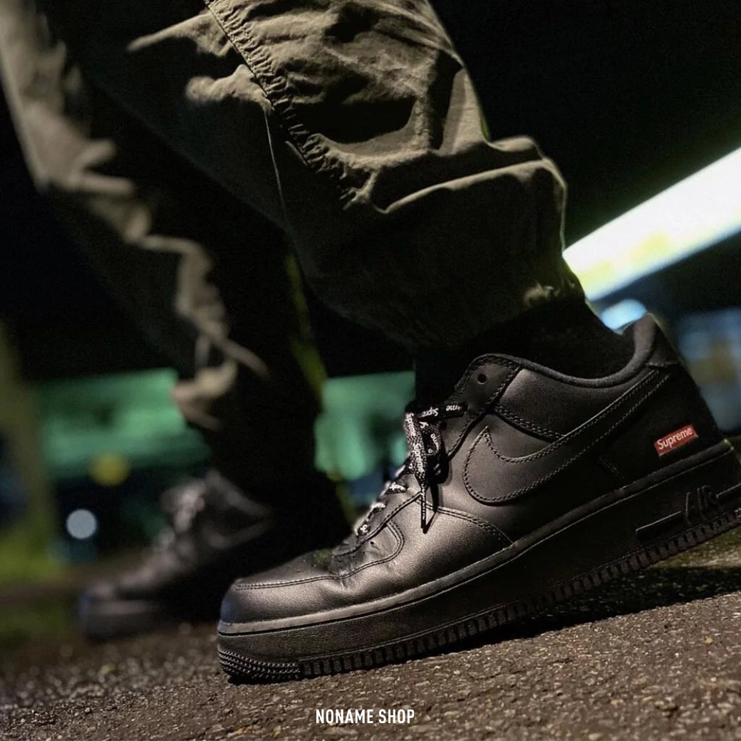 SUPREME X NIKE Air Force 1 Low 限量聯名款黑