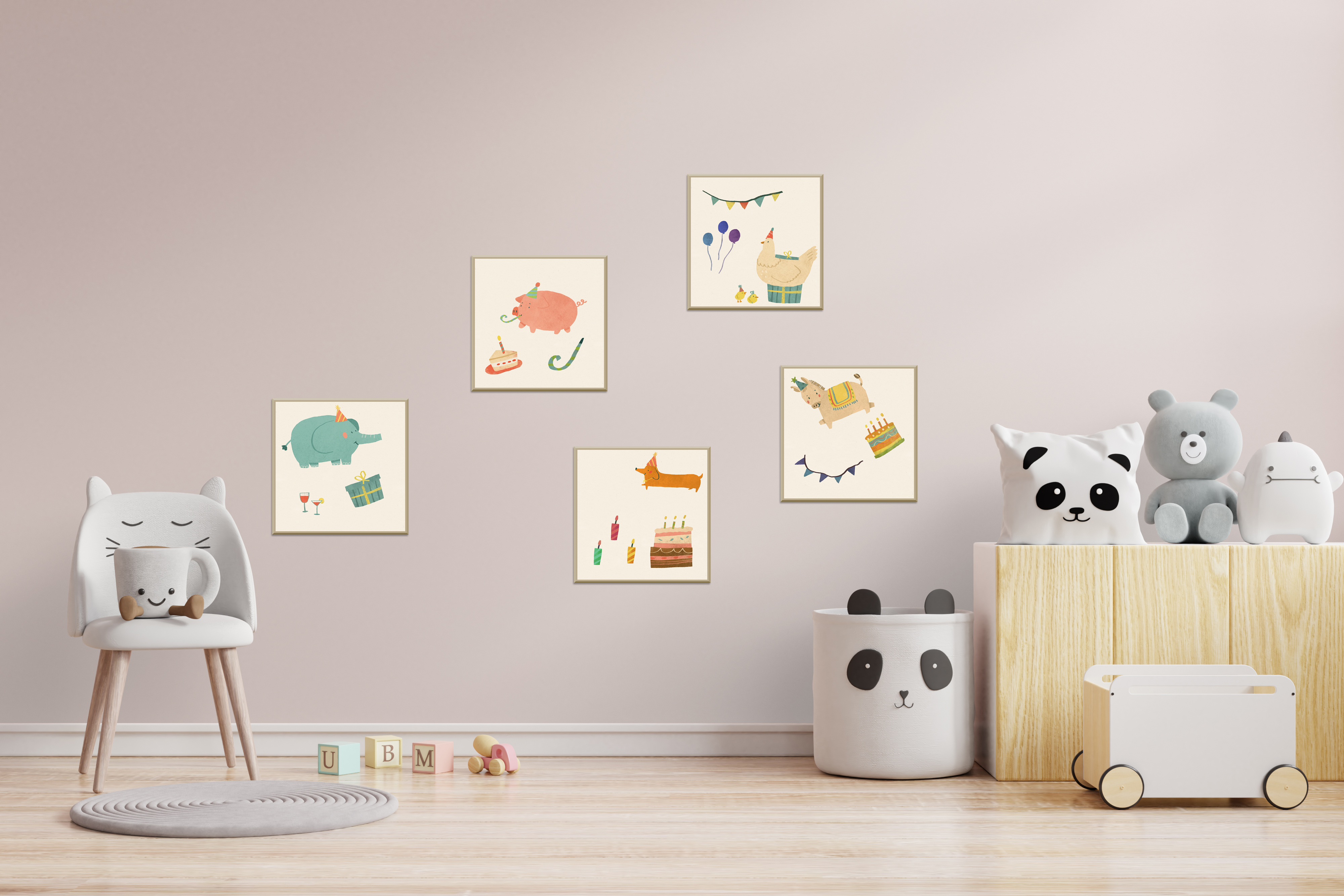 剪貼佈置款//動物園遊PARTY (選5款)