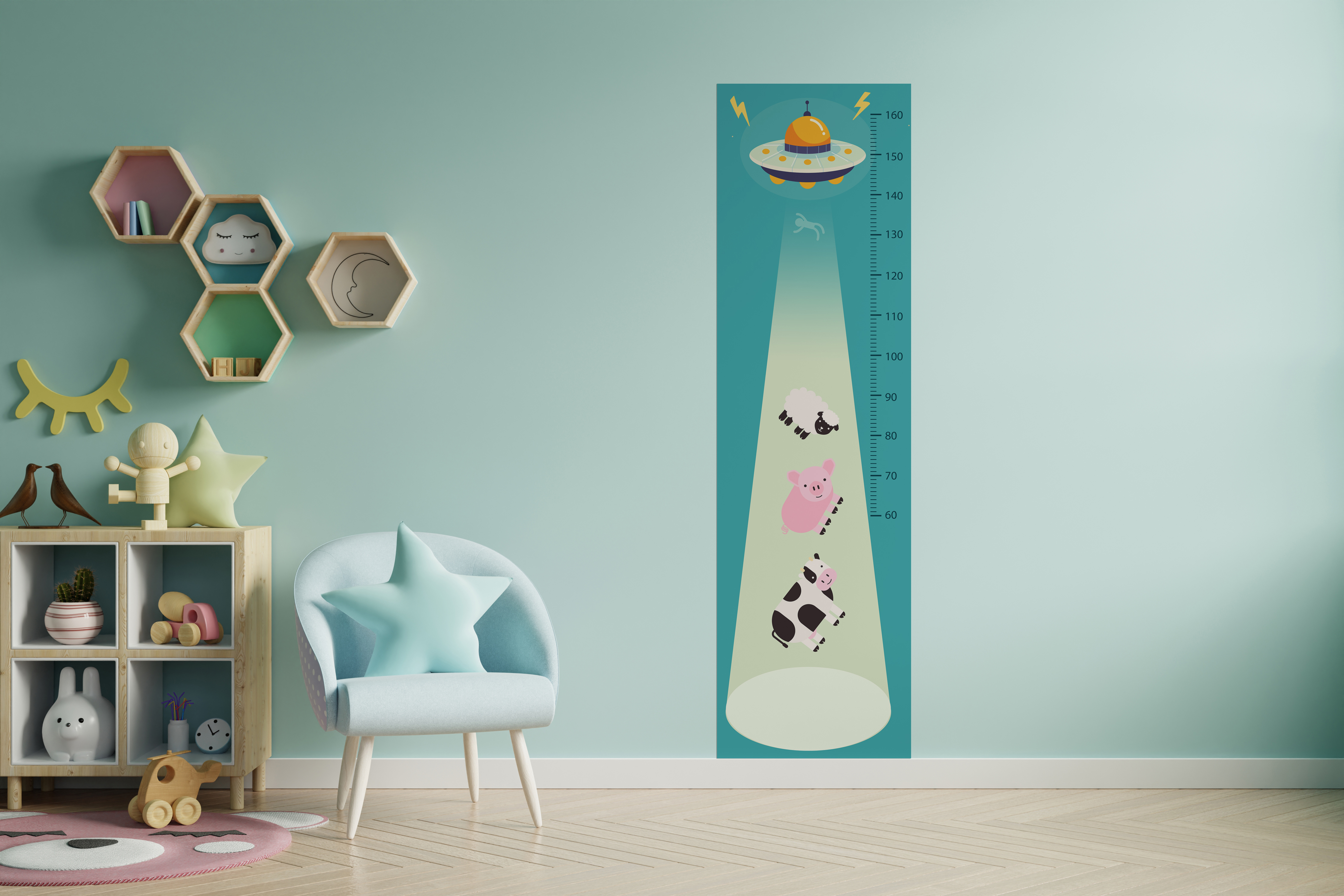 身高尺貼//UFO 飛來了!