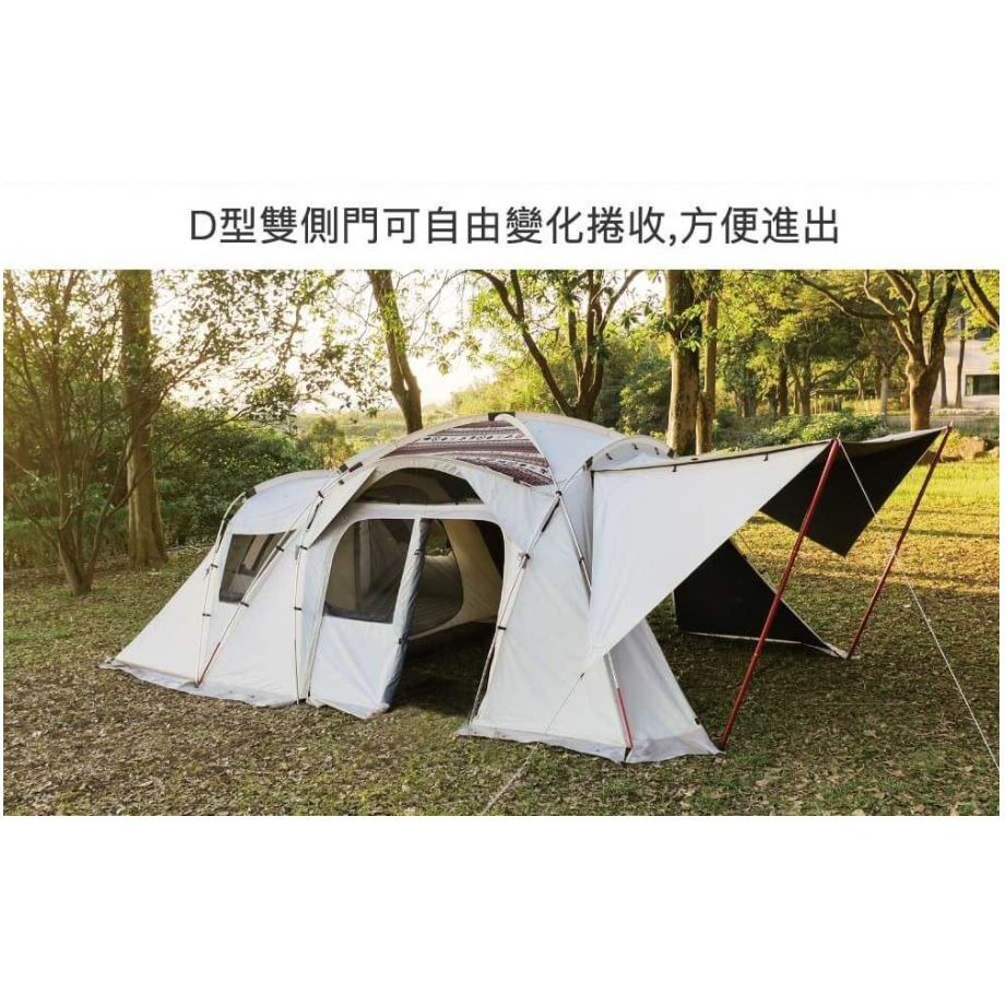 OutdoorBase 彩繪天空 2E帳篷 月光白