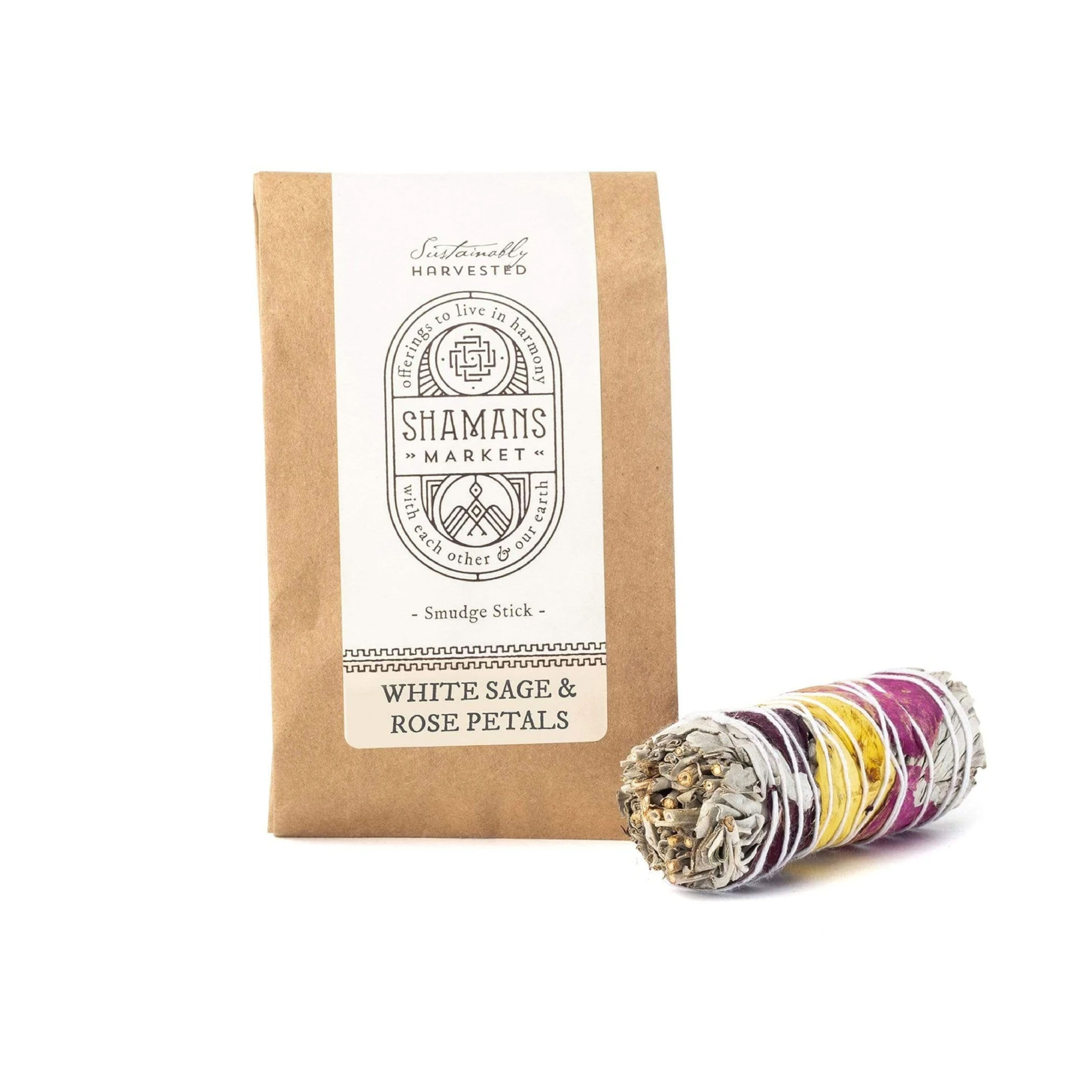 Shamans Market 白鼠尾草玫瑰花瓣煙燻棒