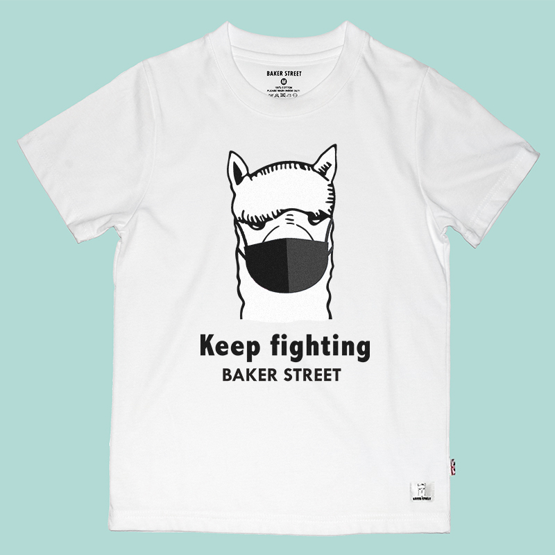 Alpaca Wear Black Mask 童裝短袖T恤 《對抗疫情!支援前線醫護人員》  🇬🇧 英國 羊駝 品牌 BAKER STREET 貝克街