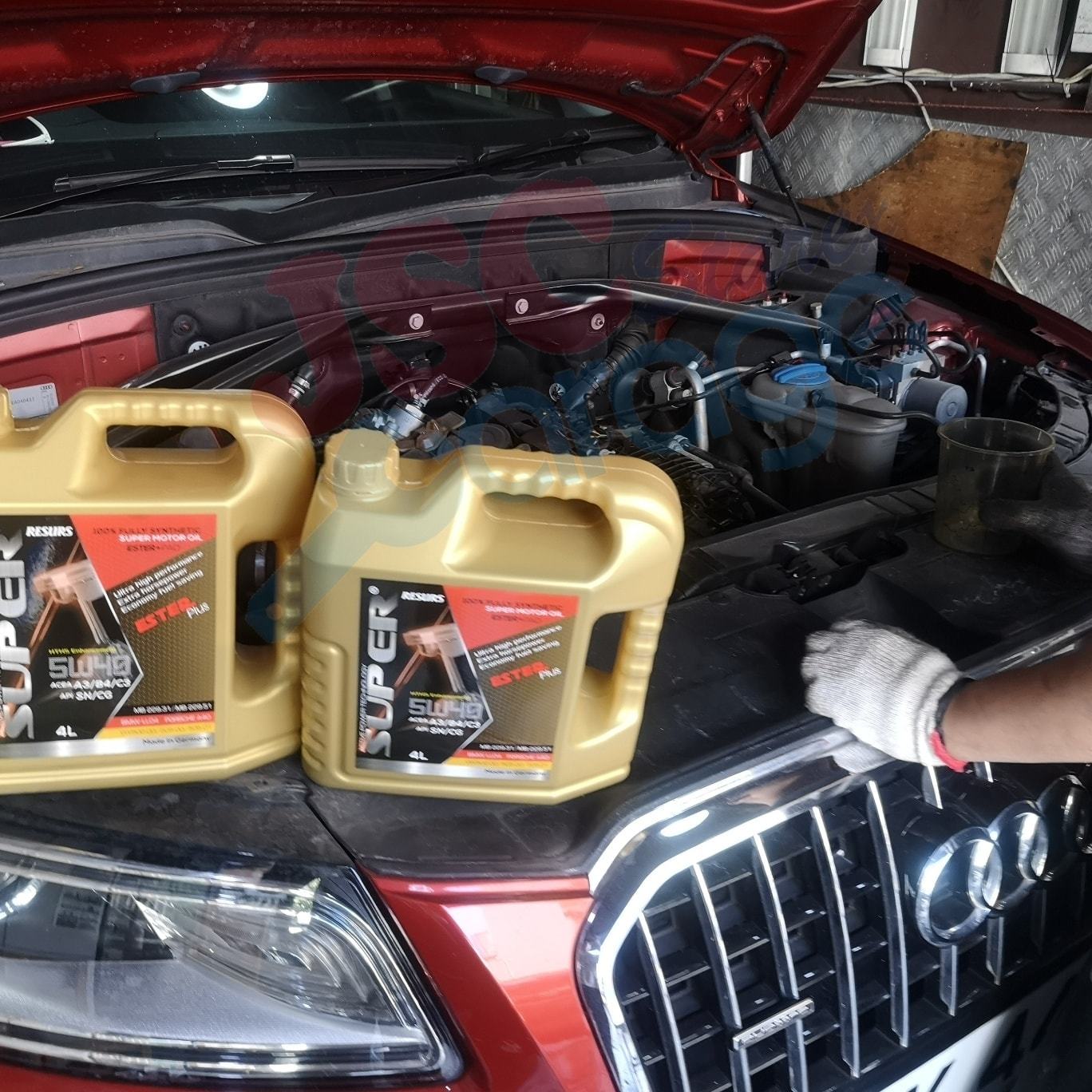 audi q5 jsc starex garage super ester plus 5w40 motor oil 機油 偈油