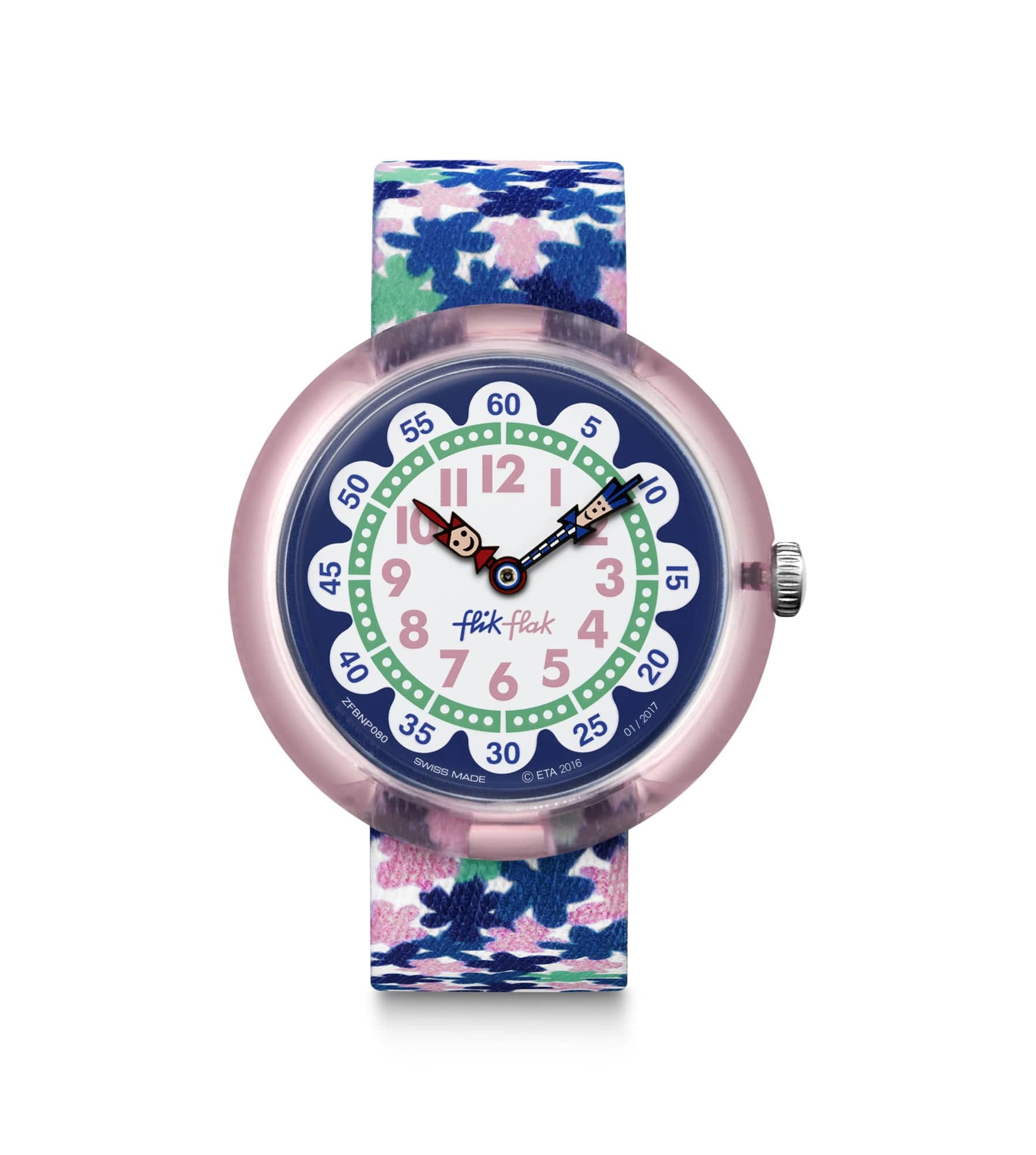 【Swatch - Flik Flak】Story Time 英倫風雛菊綻放腕錶 FBNP080 32mm 現代鐘錶
