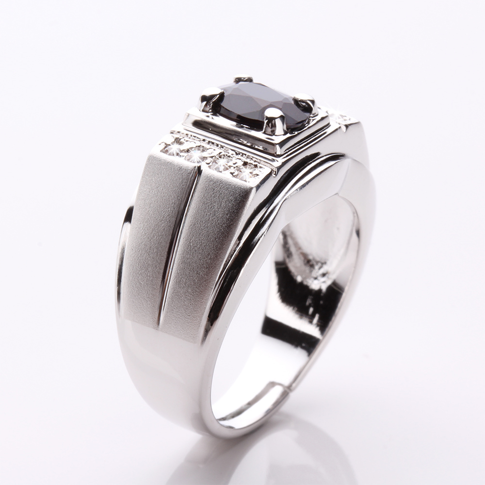 【雅紅珠寶】典藏名爵天然1克拉黑藍寶石戒指-活圍設計-R0156