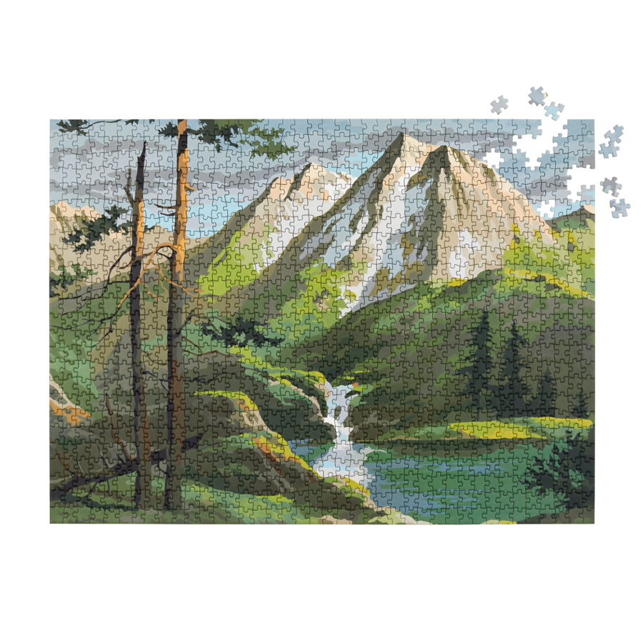 *已停產絕版*【FOUR POINT】數字繪畫 – 山脈 1000片拼圖