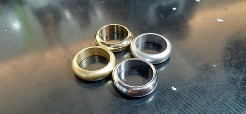 汽缸金銀圓筒戒指