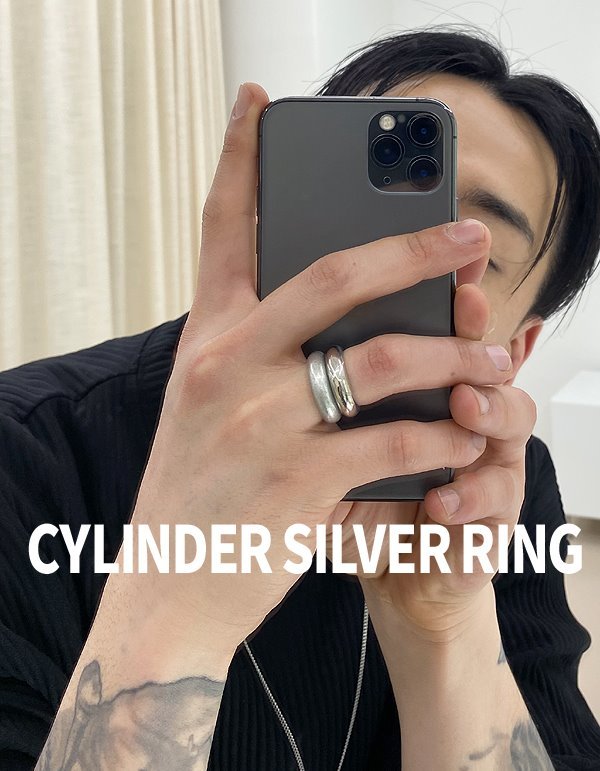 汽缸金銀圓筒戒指