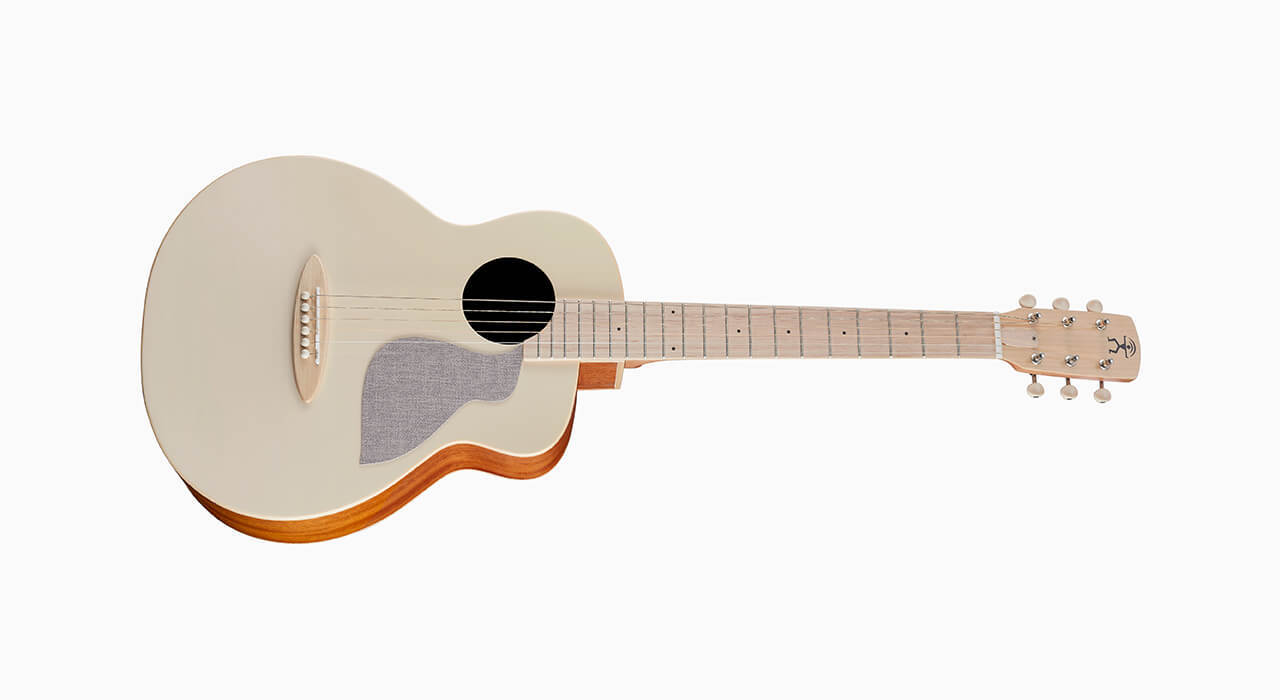 aNueNue aNueNue MC10-AM/MC10-AME 原聲款 接電款 36吋 雲杉面單板 旅行吉他 鳥吉他 杏奶白【附原廠厚袋】 第 3 張圖片｜三峽吉他 / Bass