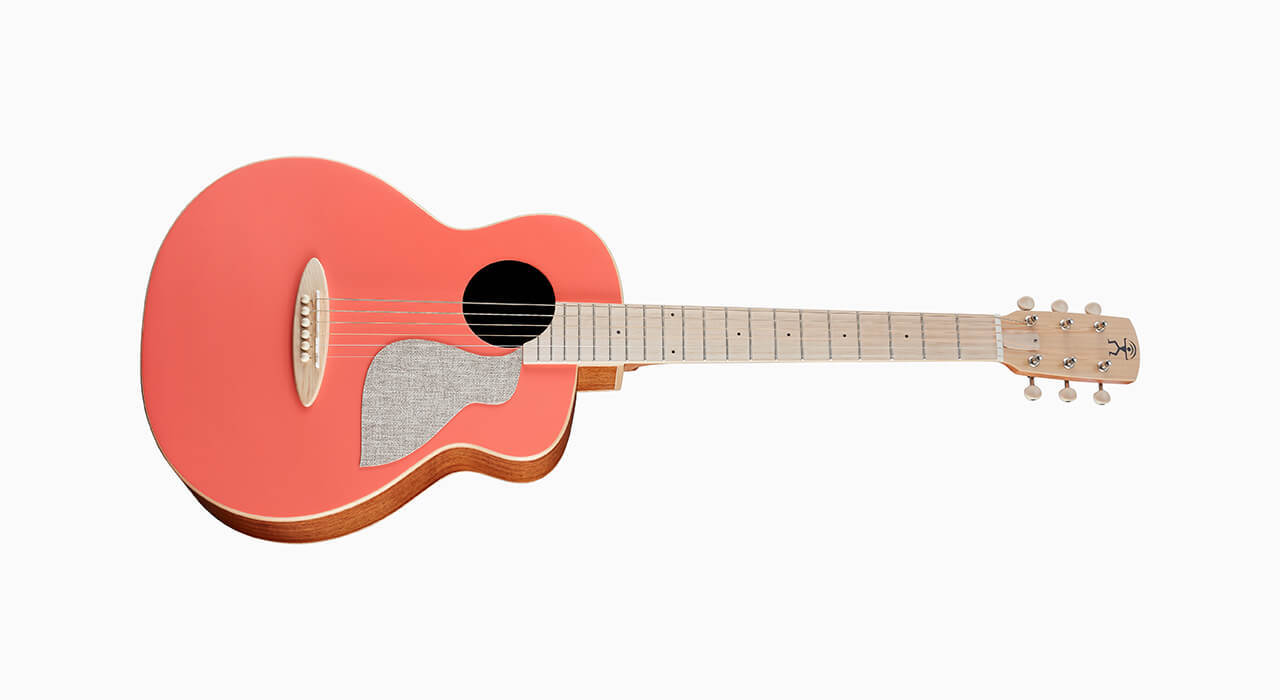 aNueNue MC10-LC/MC10-LCE 原聲款 接電款 36吋 雲杉面單板 旅行吉他 鳥吉他 活珊瑚橘【附原廠厚袋】