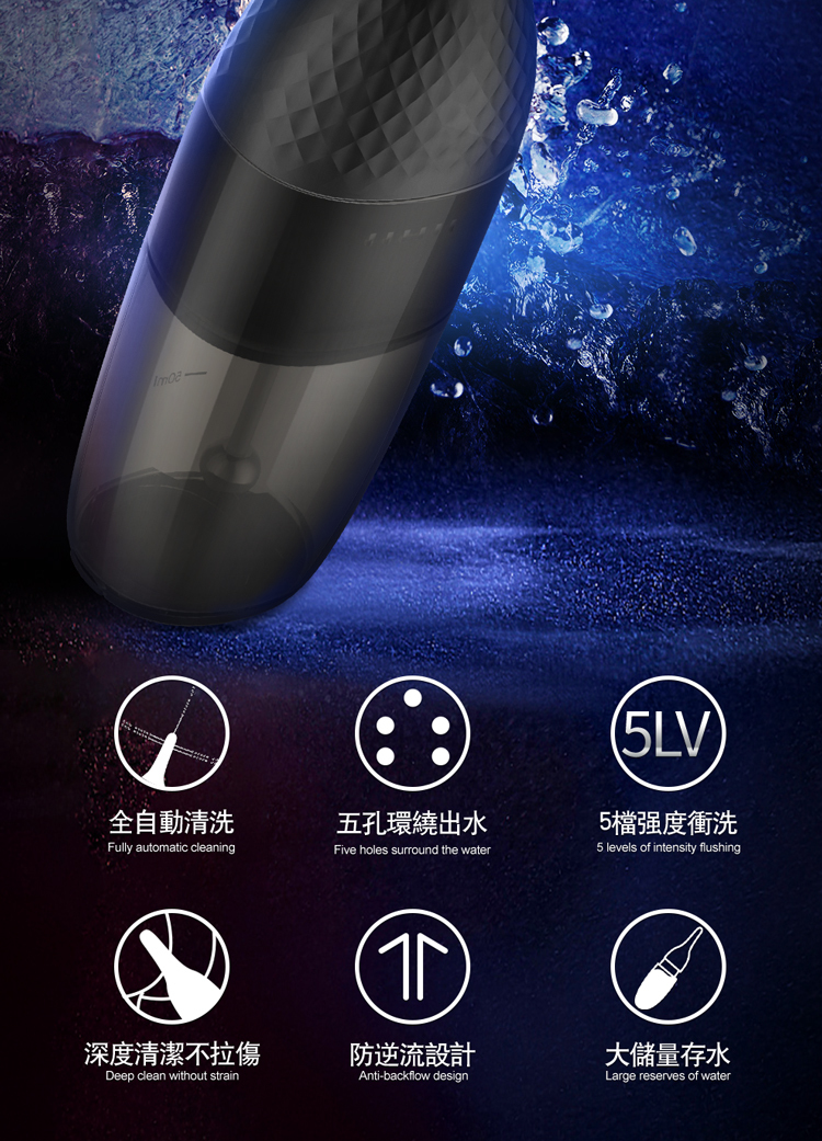 EROCOME AQUARIUS 水瓶座 全自動多角度後庭清洗器