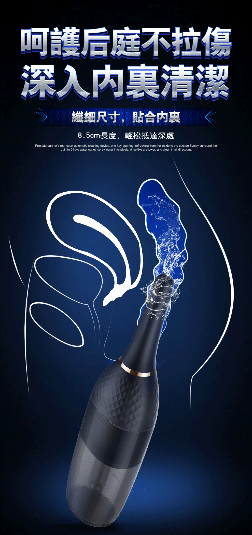 EROCOME AQUARIUS 水瓶座 全自動多角度後庭清洗器