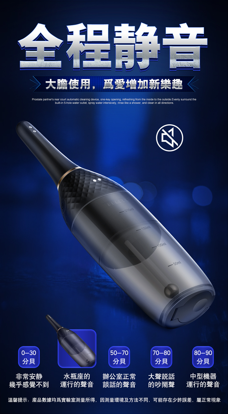 EROCOME AQUARIUS 水瓶座 全自動多角度後庭清洗器