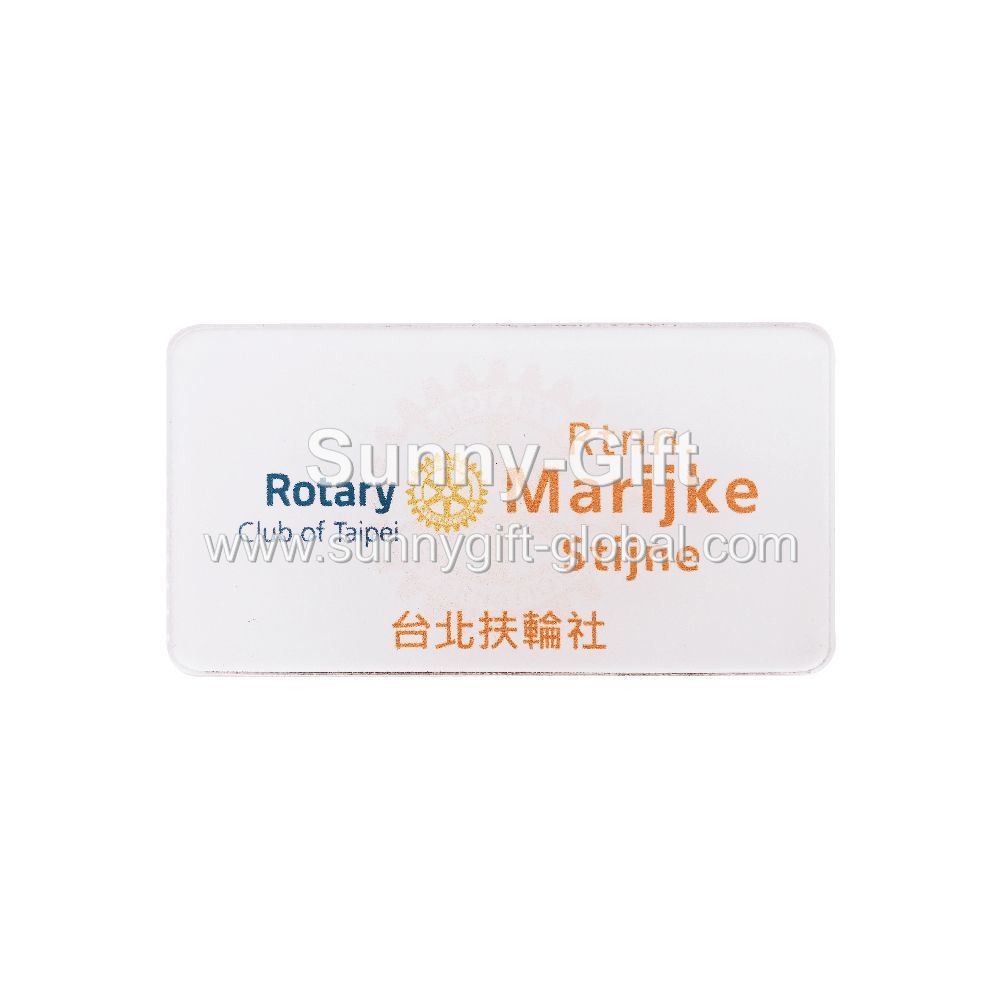 Customized Acrylic Name Badge