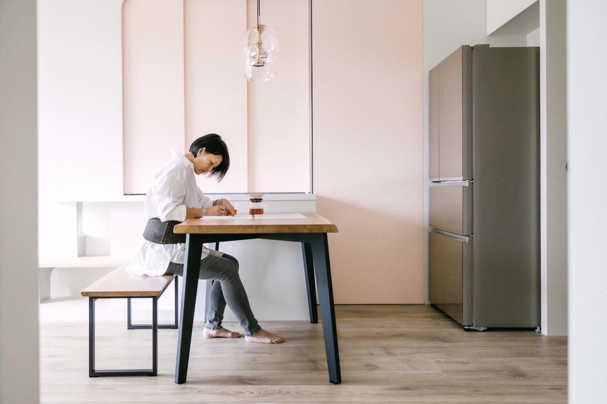 索羅門檜木一枚板, 索羅門檜木拼板, 索羅門檜木, 索羅門檜木餐桌, 索羅門檜木長凳, 實木餐桌, 實木長凳