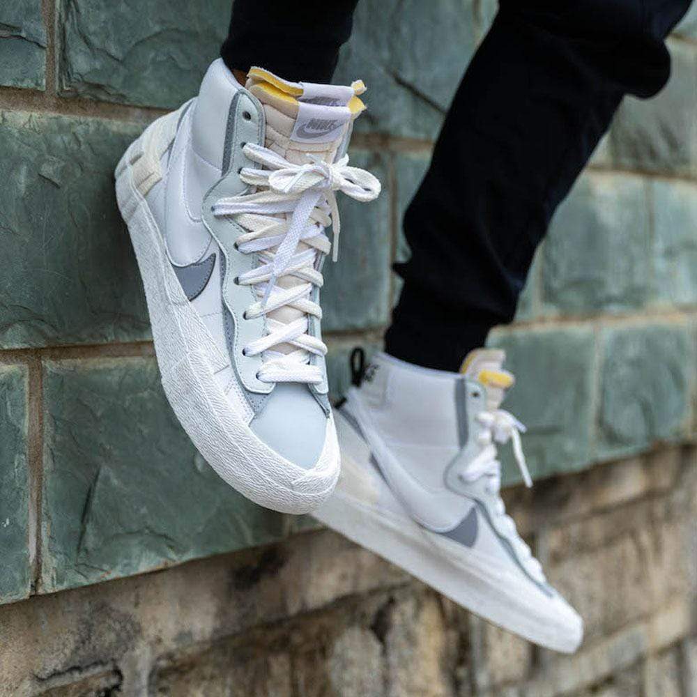 Sacai x Nike Blazer Mid '' Black/Grey '' 聯名款解構雙勾黑灰白