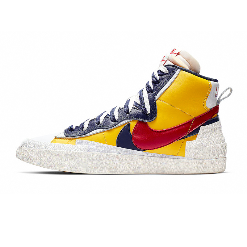 Sacai x nike blazer mid yellow blue Clearance