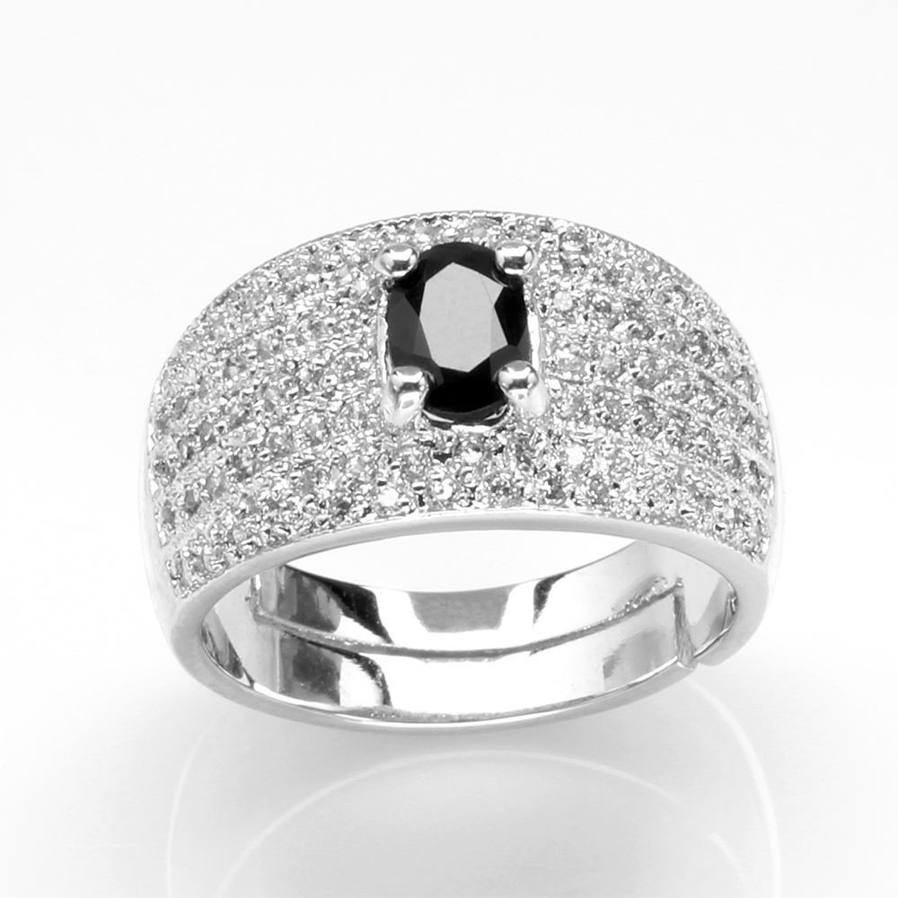 【雅紅珠寶】天王星天然1克拉黑藍寶石戒指-活圍設計-R0238