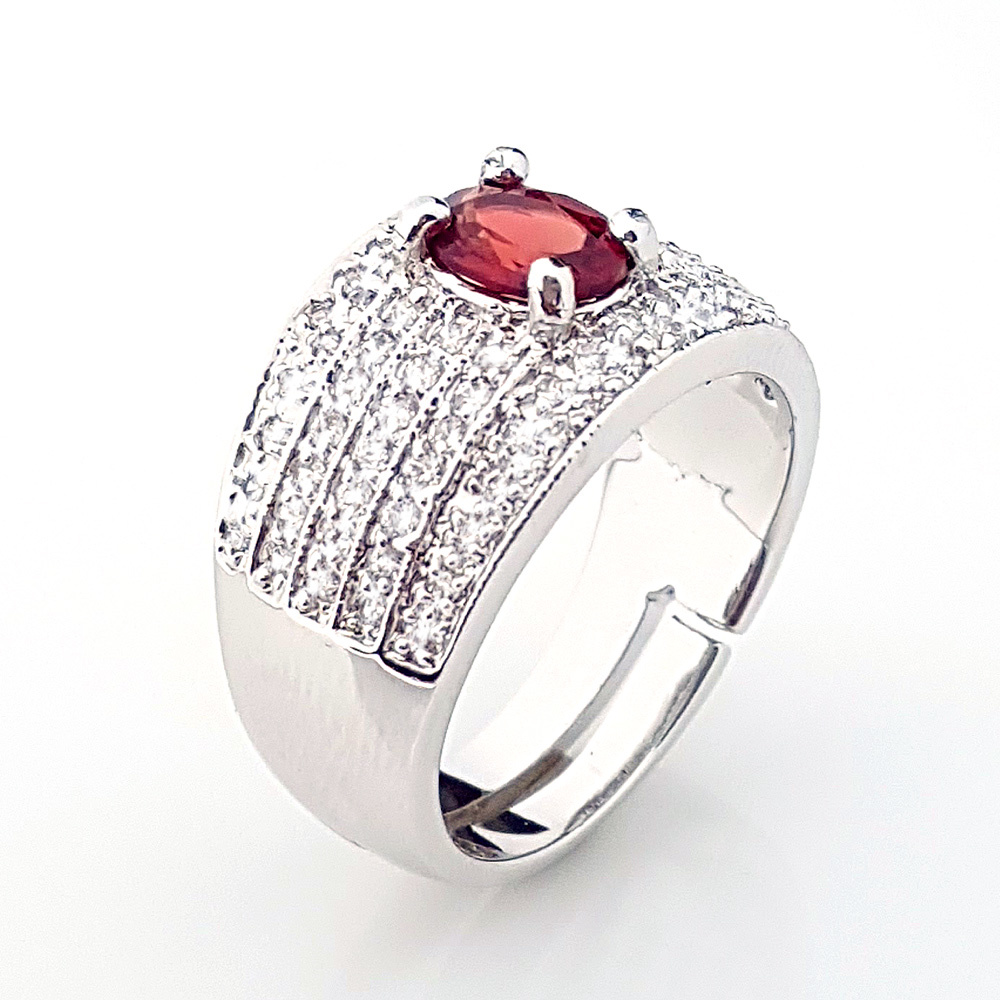 【雅紅珠寶】閃耀動人天然1克拉石榴石戒指-活圍設計-R0401