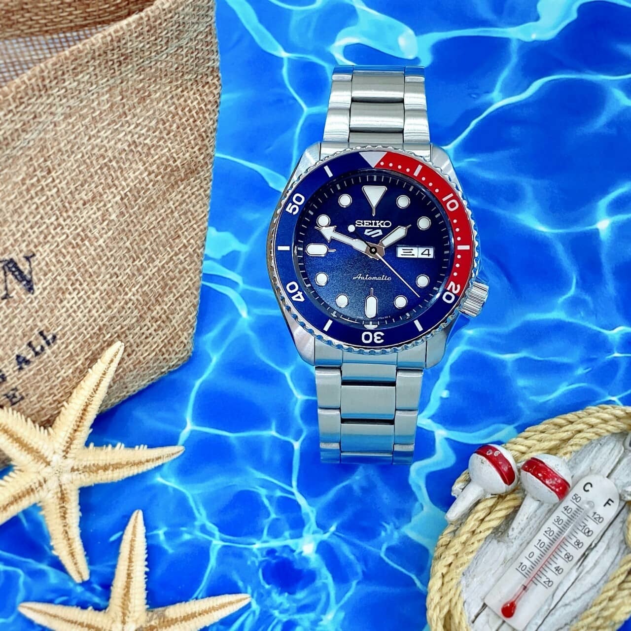 【SEIKO 精工】5 Sports 系列 深藍面可樂圈潮流機械錶 4R36-07G0R 42.5mm 現代鐘錶