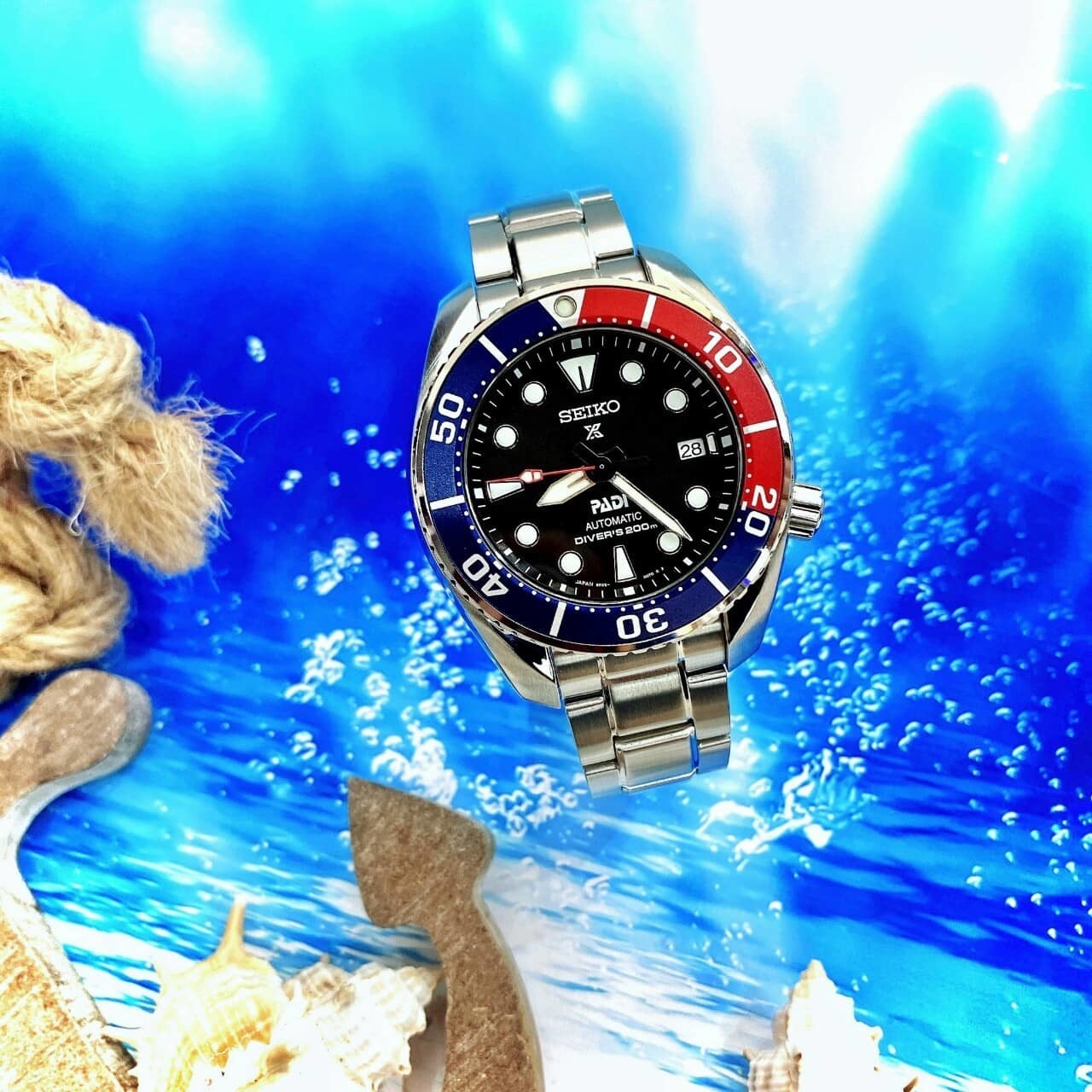 【SEIKO 精工】PROSPEX PADI 百事可樂圈潛水機械錶  6R35-00R0R 45mm 現代鐘錶